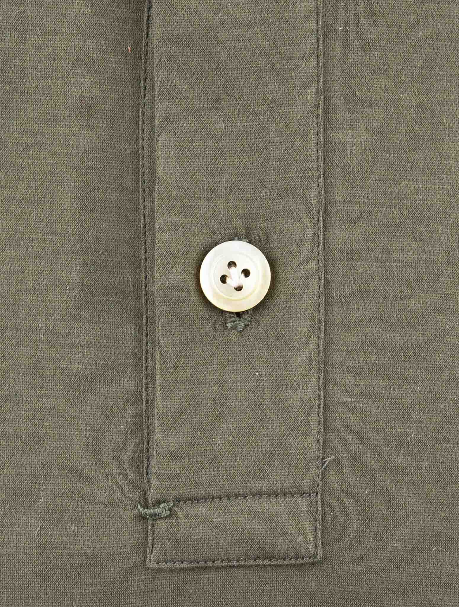 Kiton Green Cotton Sweater Polo