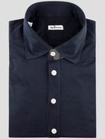 Kiton Blue Cotton Shirt