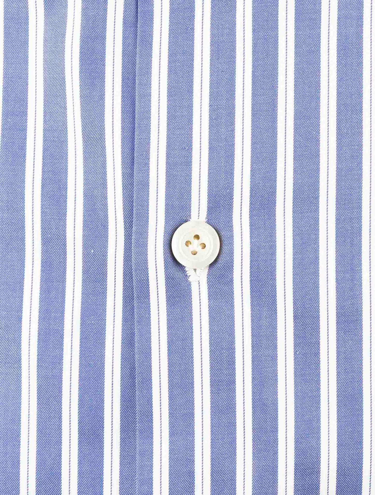 Kiton Blue Cotton Shirt