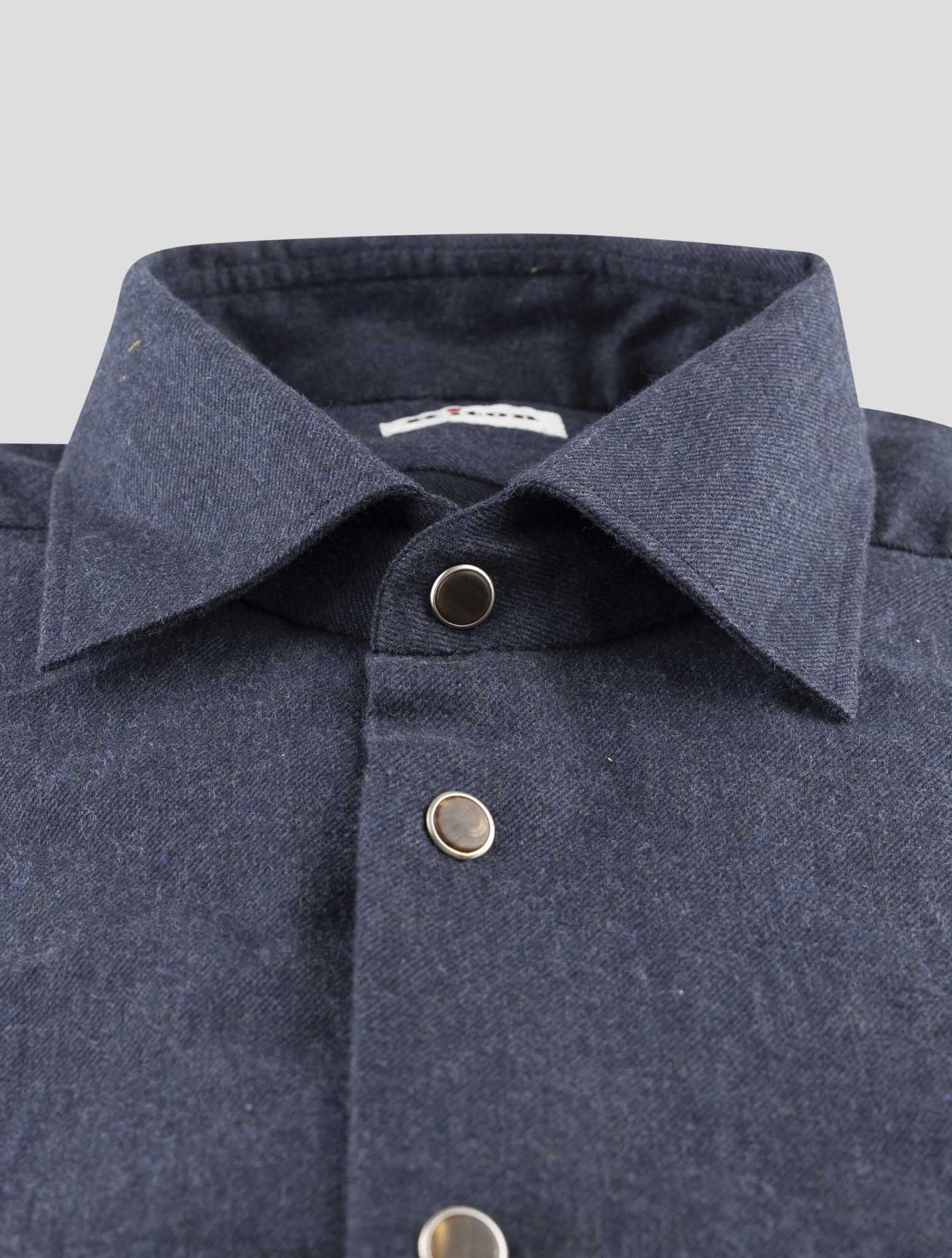 Kiton Dark Blue Cotton Shirt