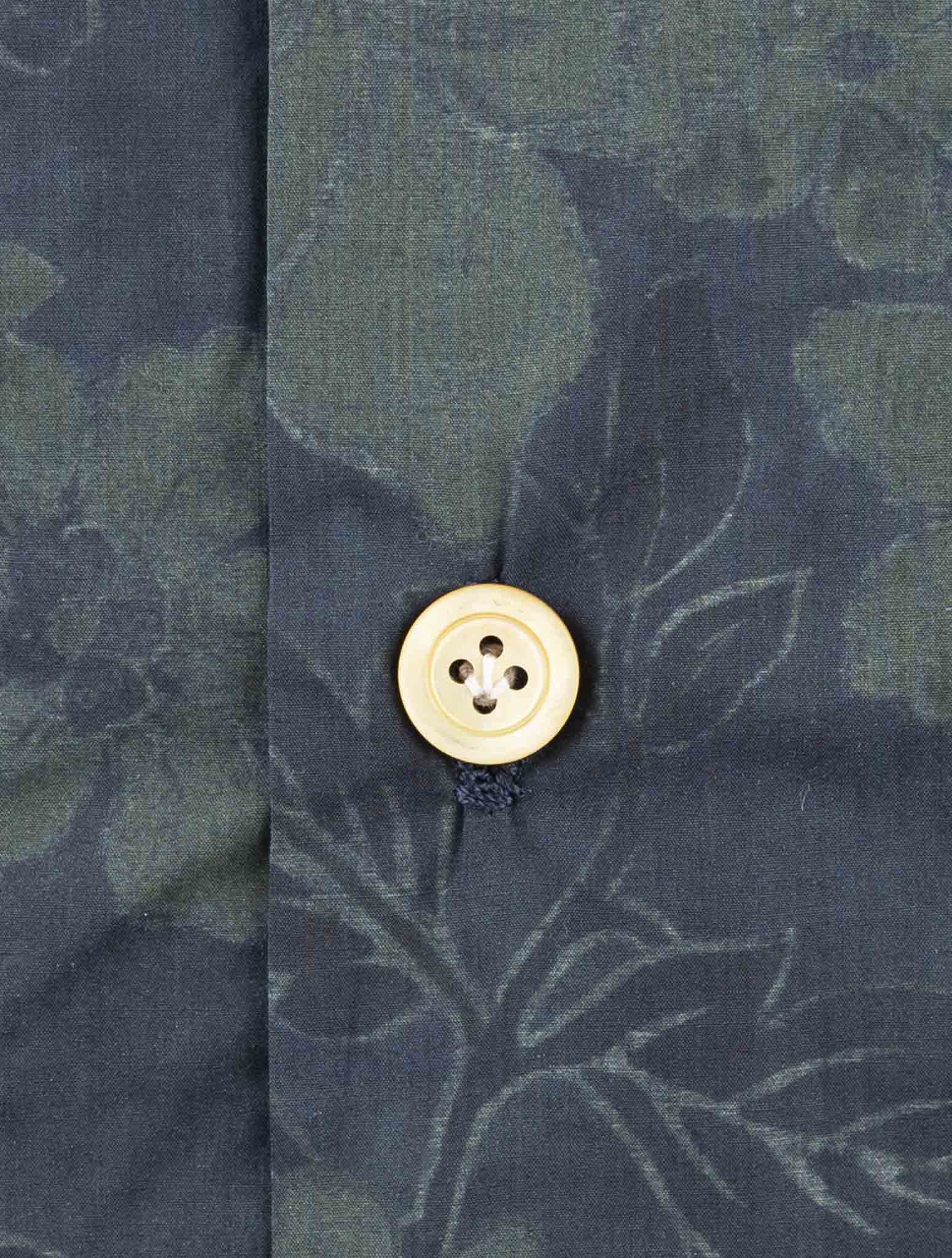 Kiton Green Blue Cotton Shirt