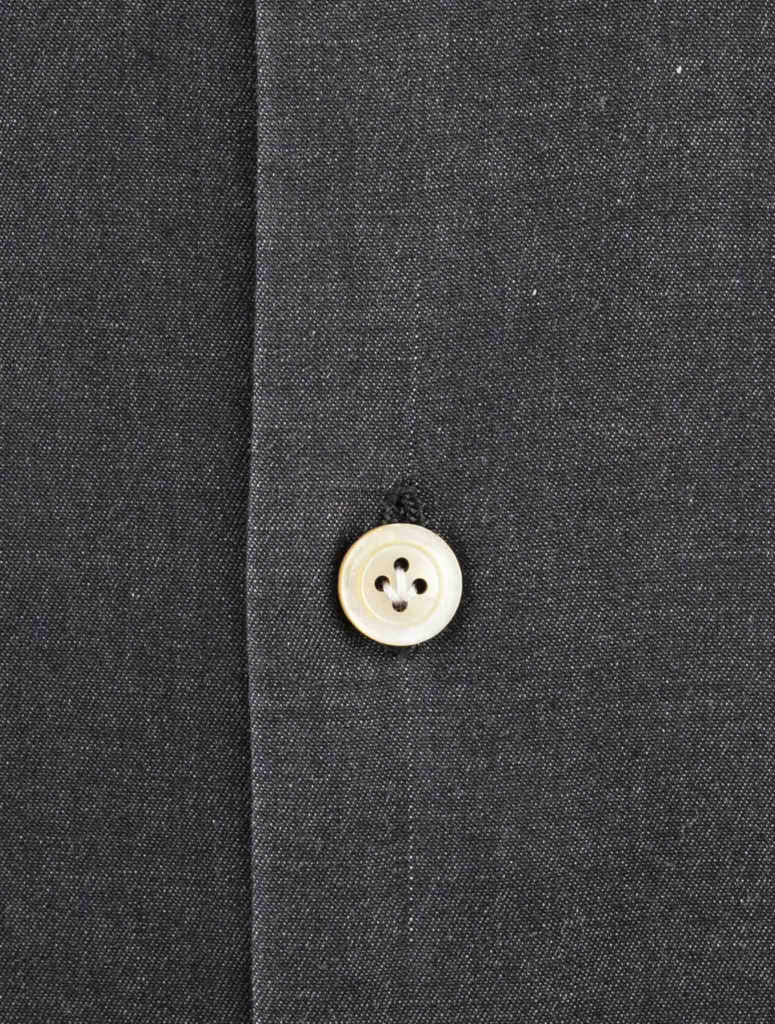 Kiton Dark Gray Cotton Ea Shirt