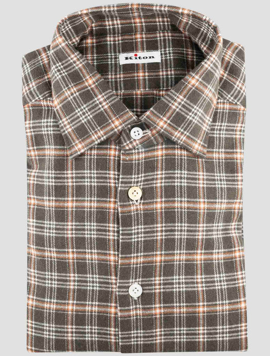 Kiton Multicolor Cotton Shirt