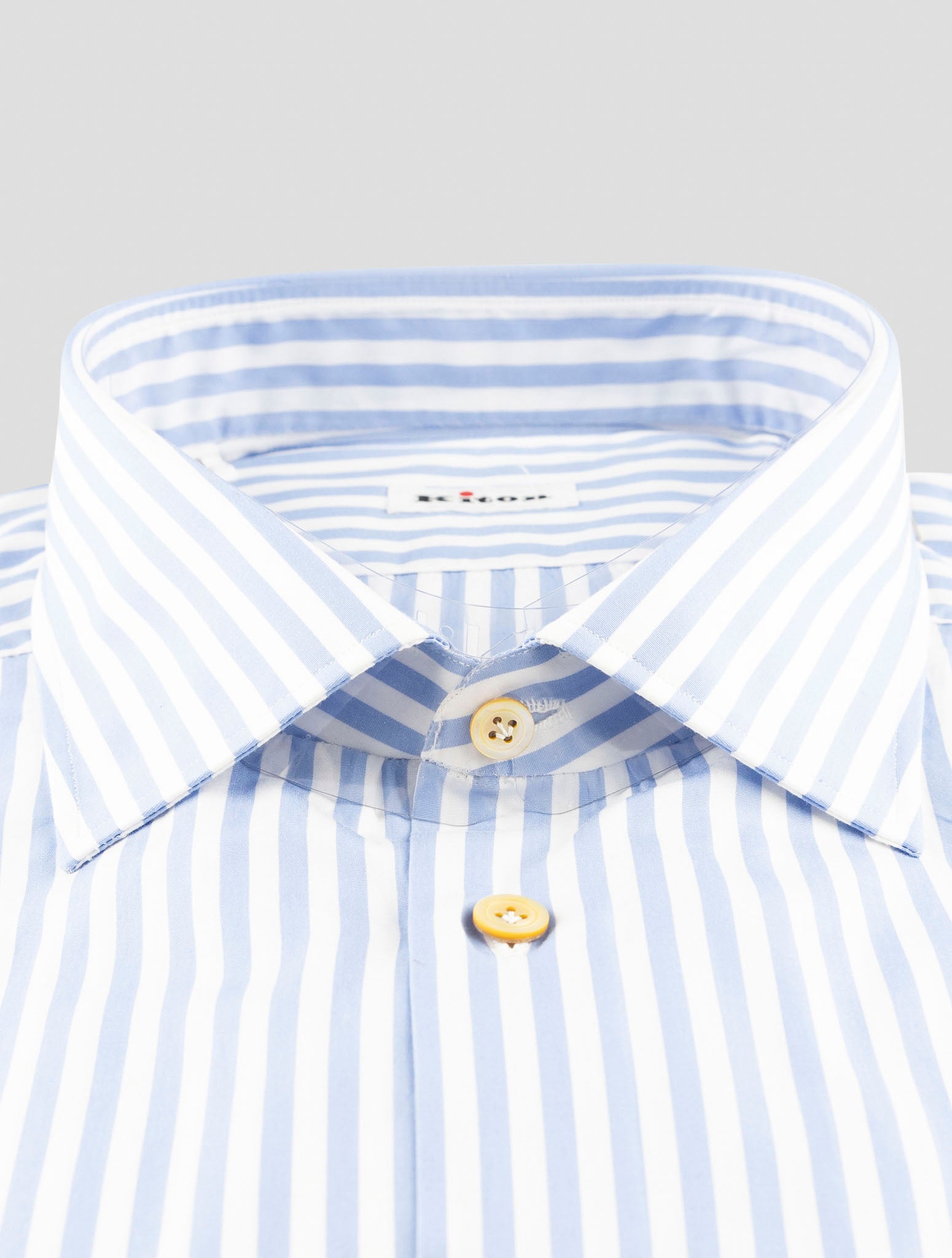 Kiton Light Blue Cotton Shirt