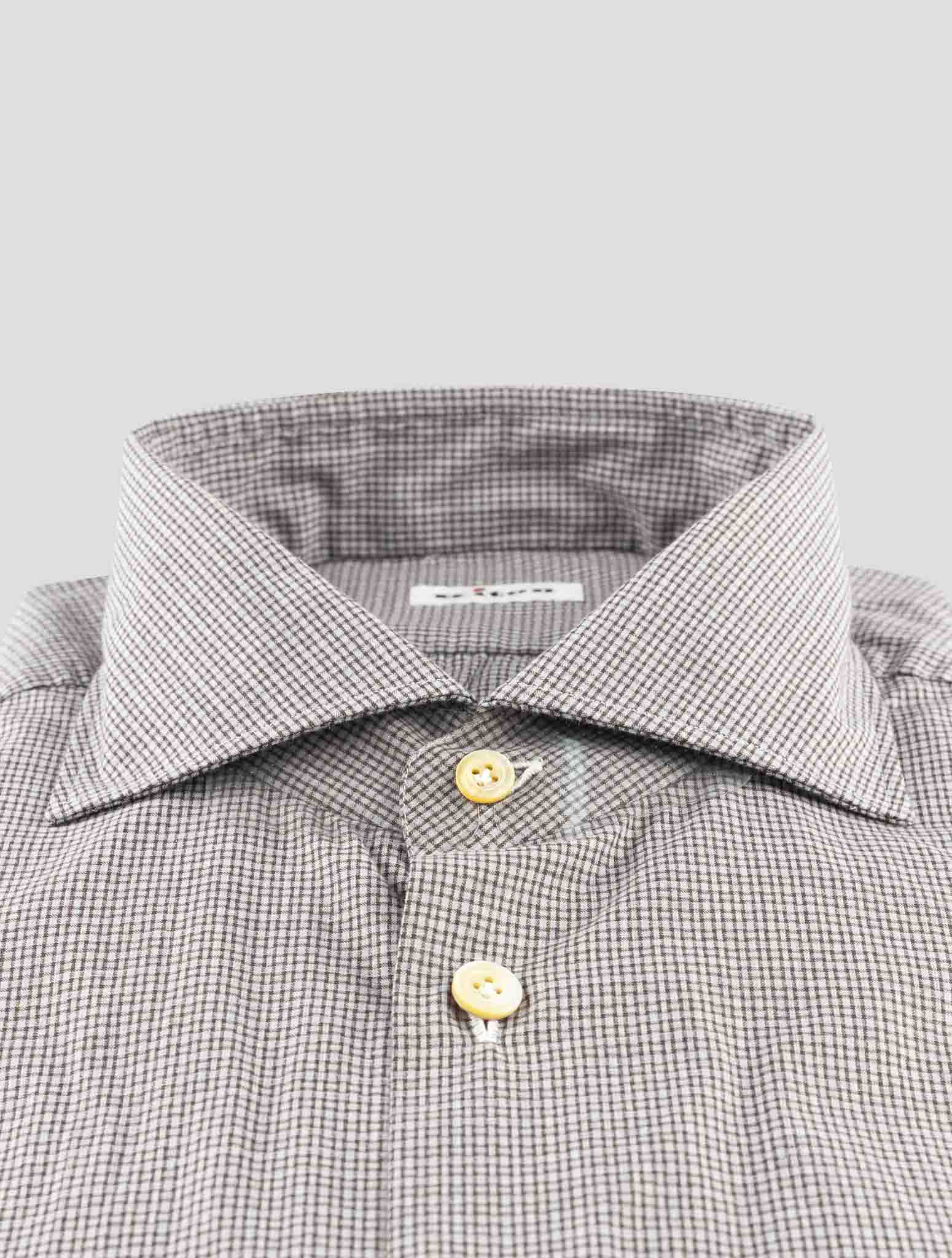 Kiton Brown Cotton Shirt
