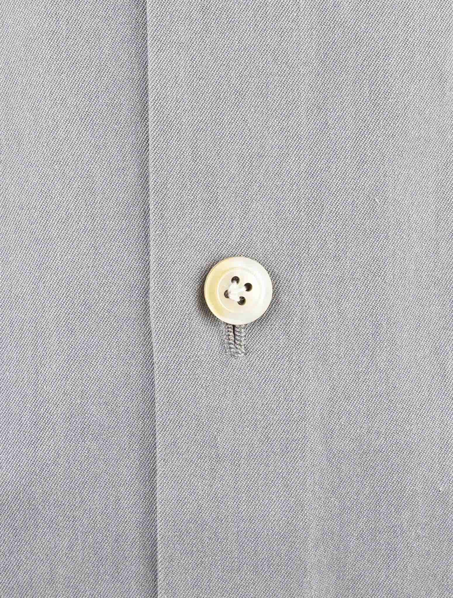 Kiton Gray Cotton Shirt