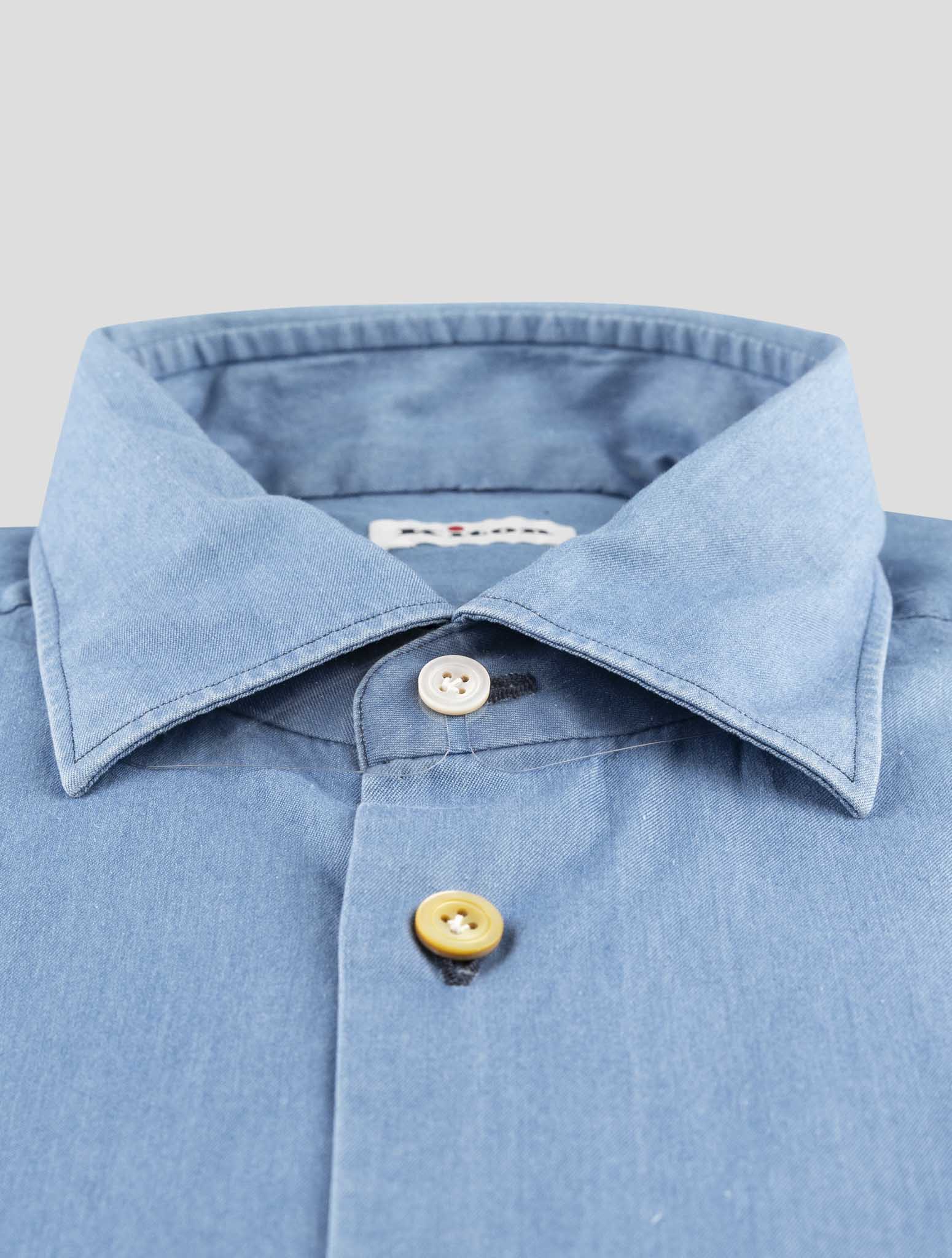 Kiton Light Blue Cotton Shirt