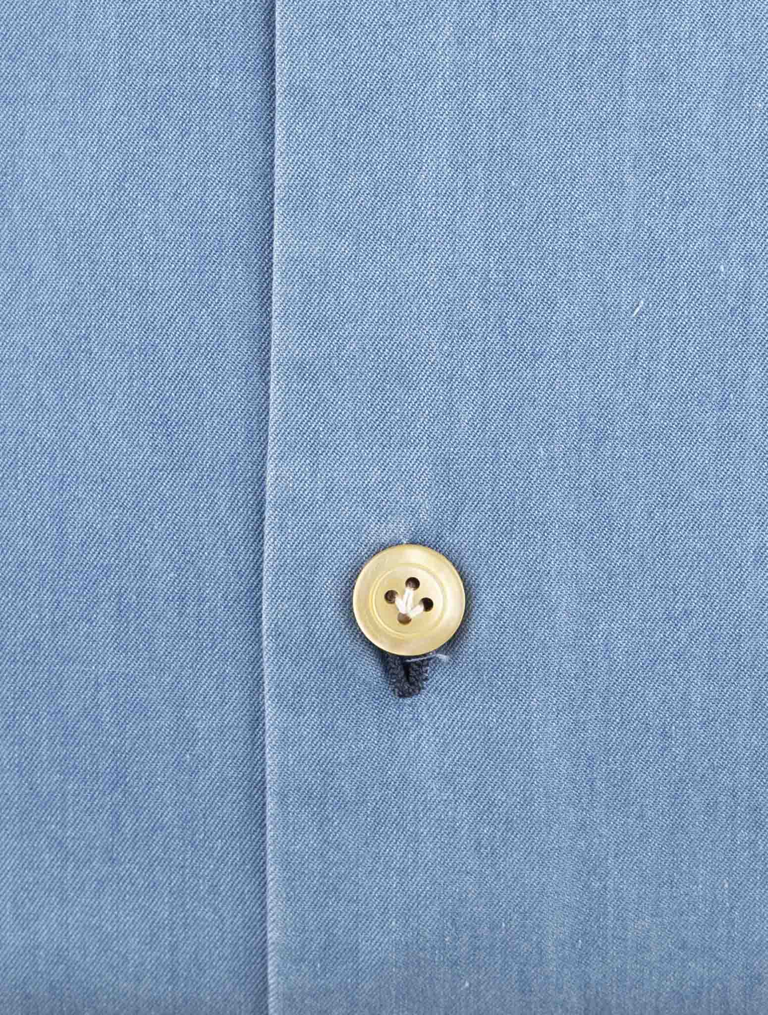 Kiton Light Blue Cotton Shirt