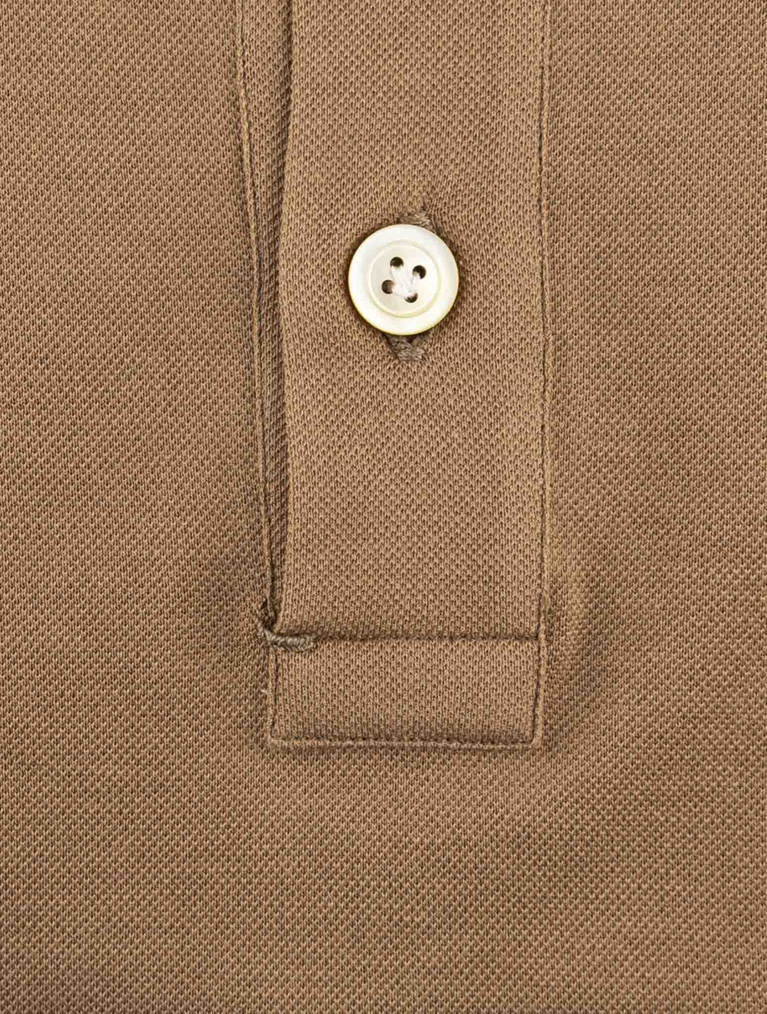 Kiton Brown Cotton Sweater Polo