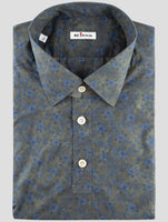 Kiton Blue Green Cotton Sweater Polo