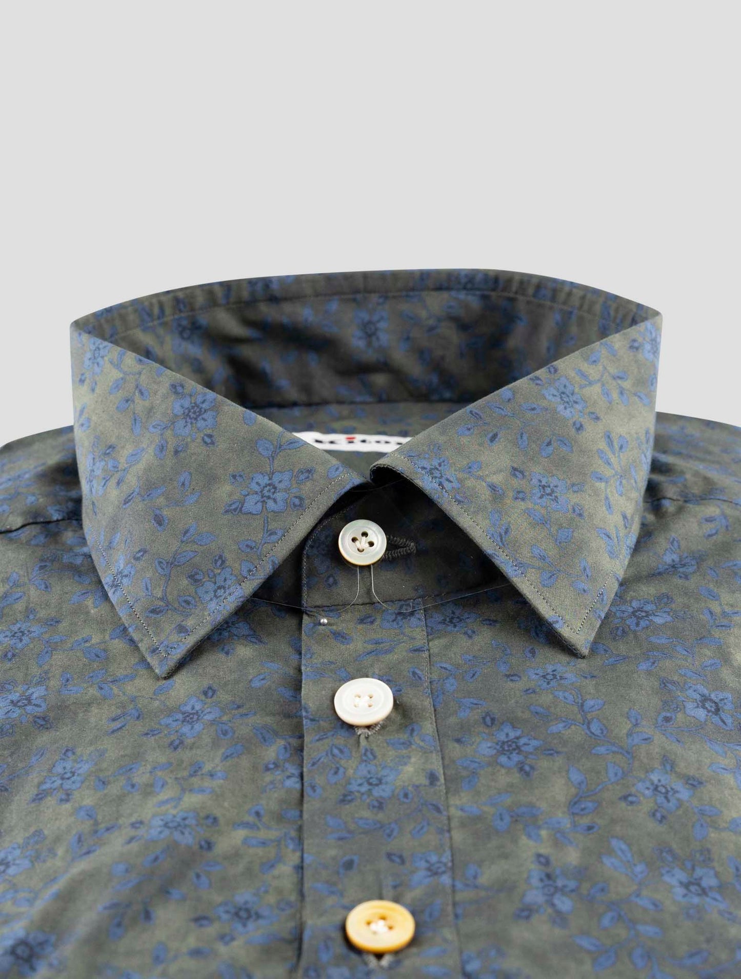 Kiton Blue Green Cotton Sweater Polo