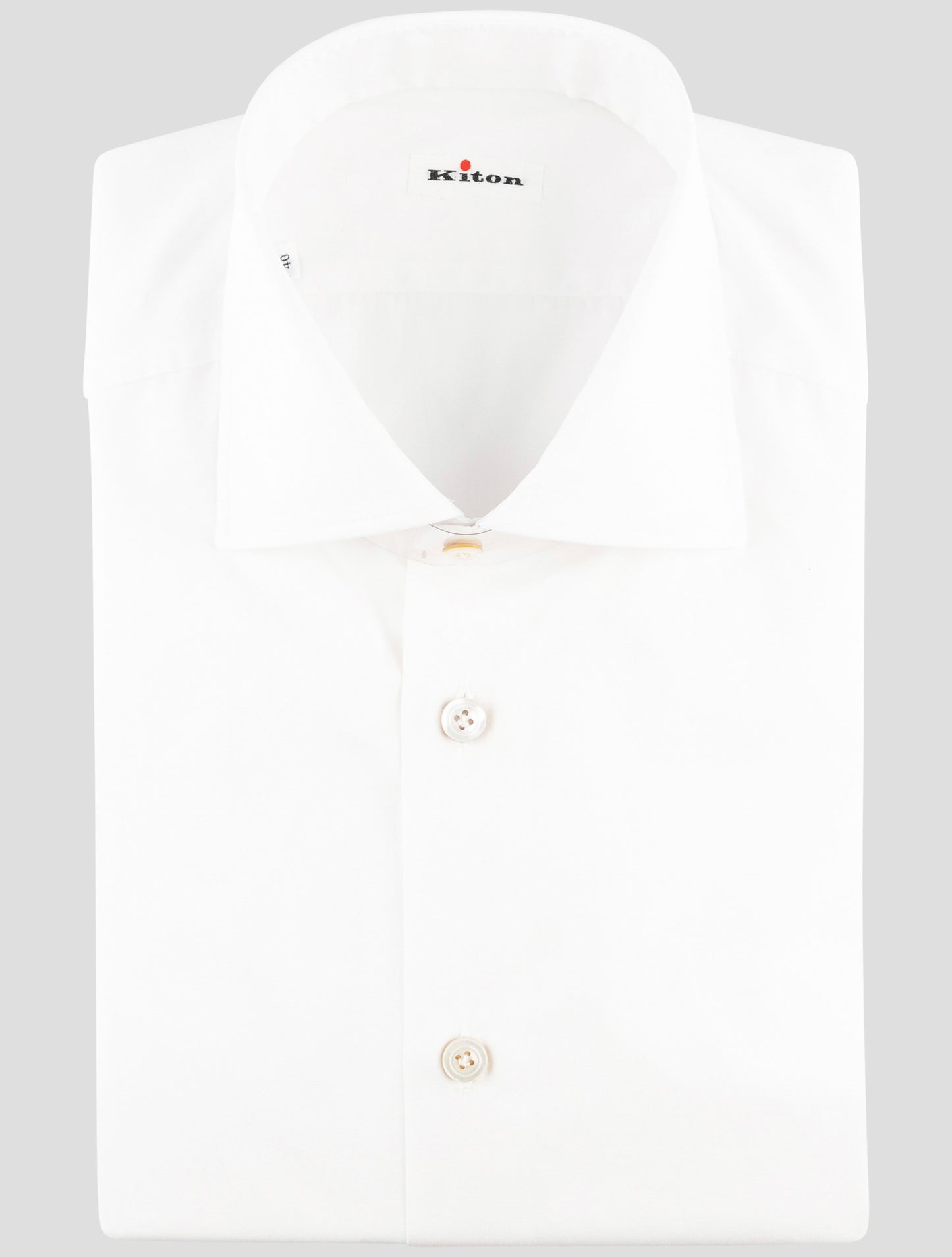 Kiton White Cotton Shirt