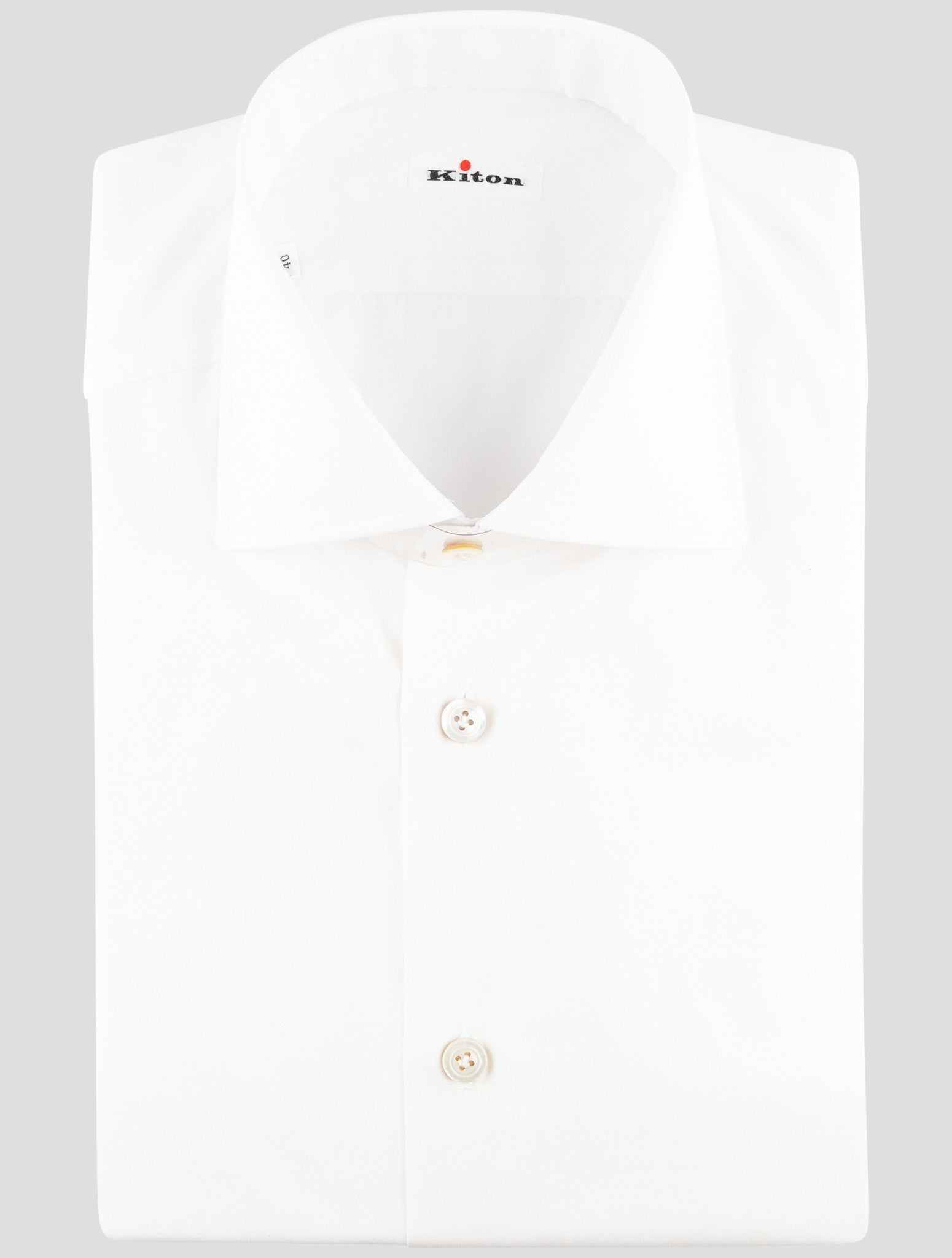 Kiton White Cotton Shirt