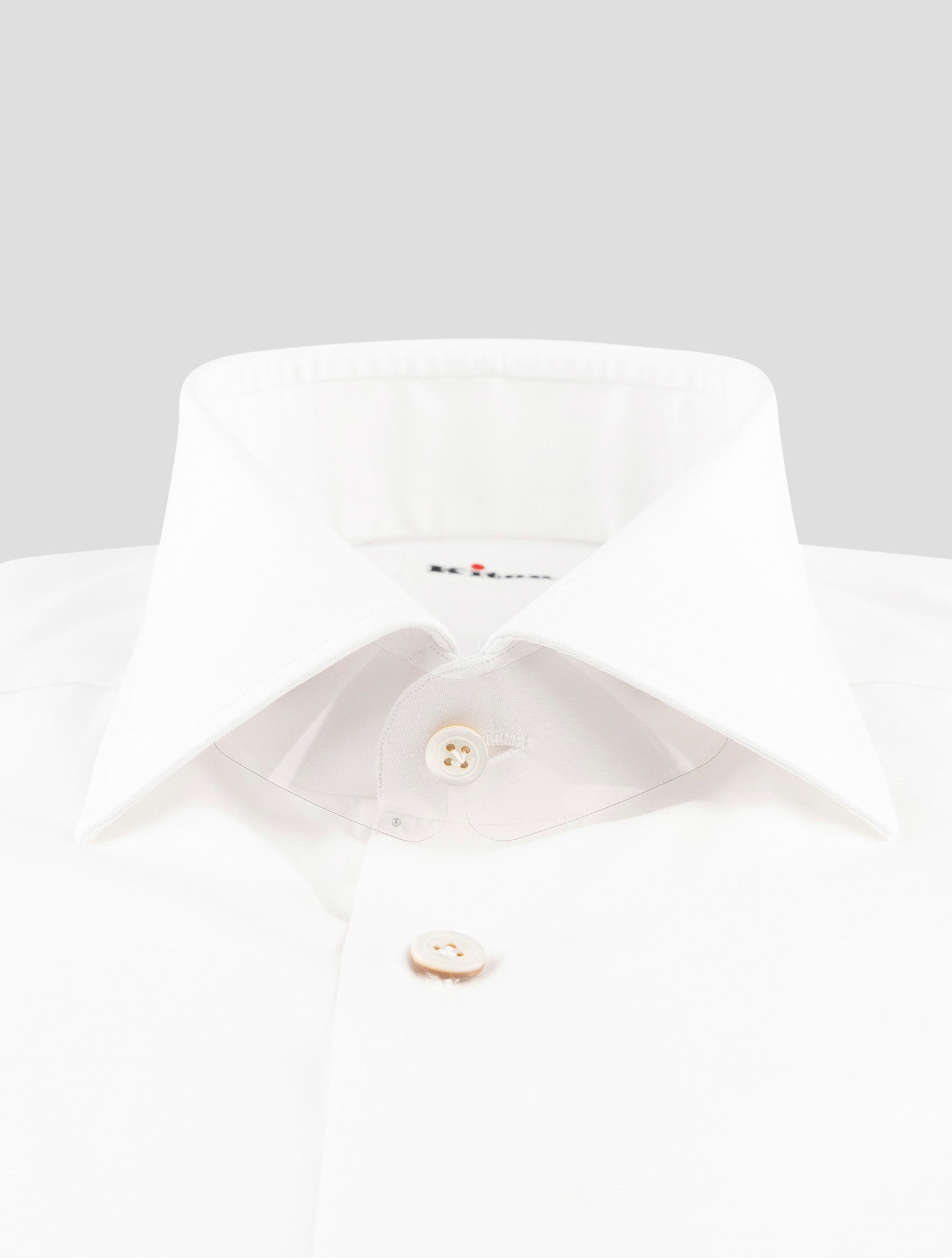 Kiton White Cotton Shirt