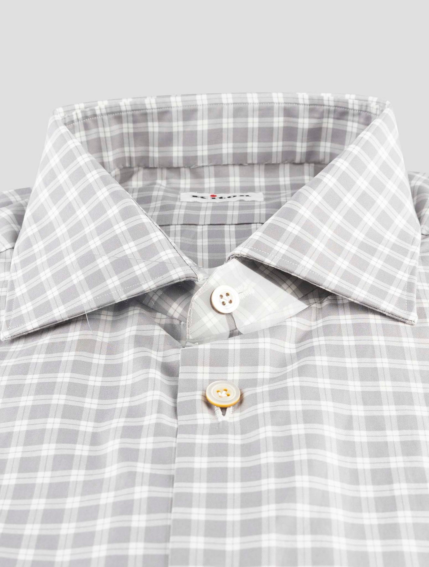 Kiton Gray Cotton Shirt