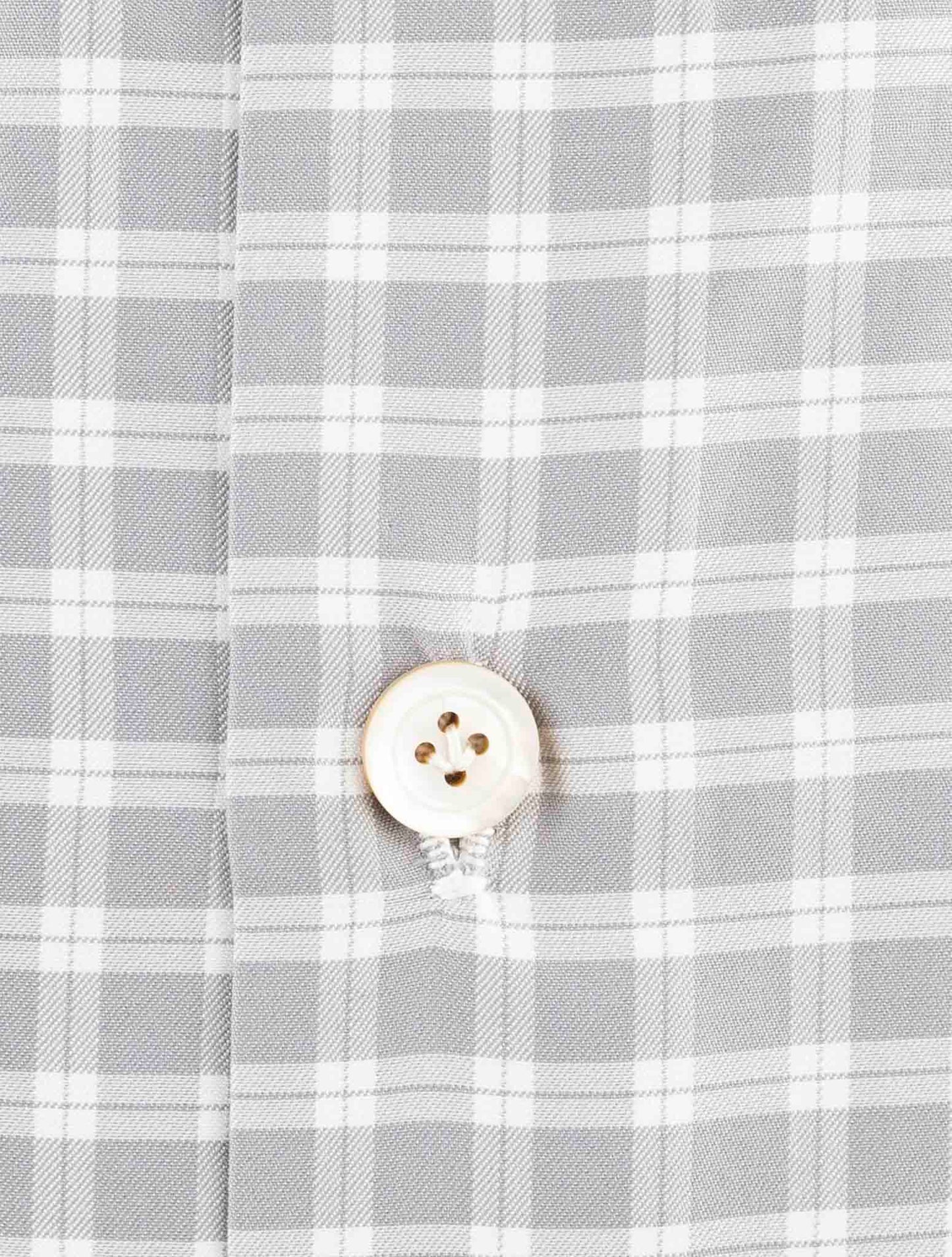 Kiton Gray Cotton Shirt