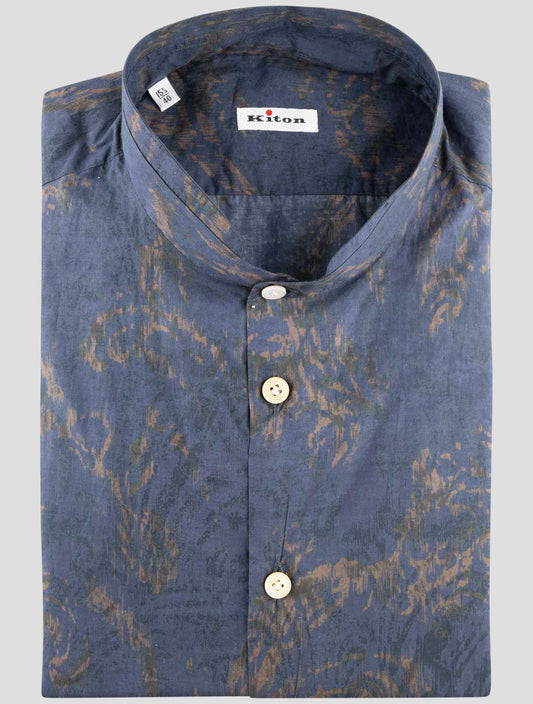 Kiton Multicolor Cotton Korean Shirt