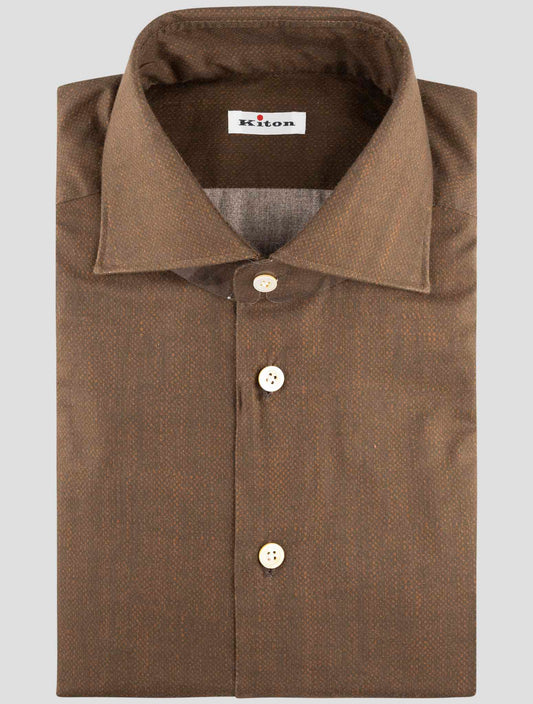 Kiton Green Cotton Shirt