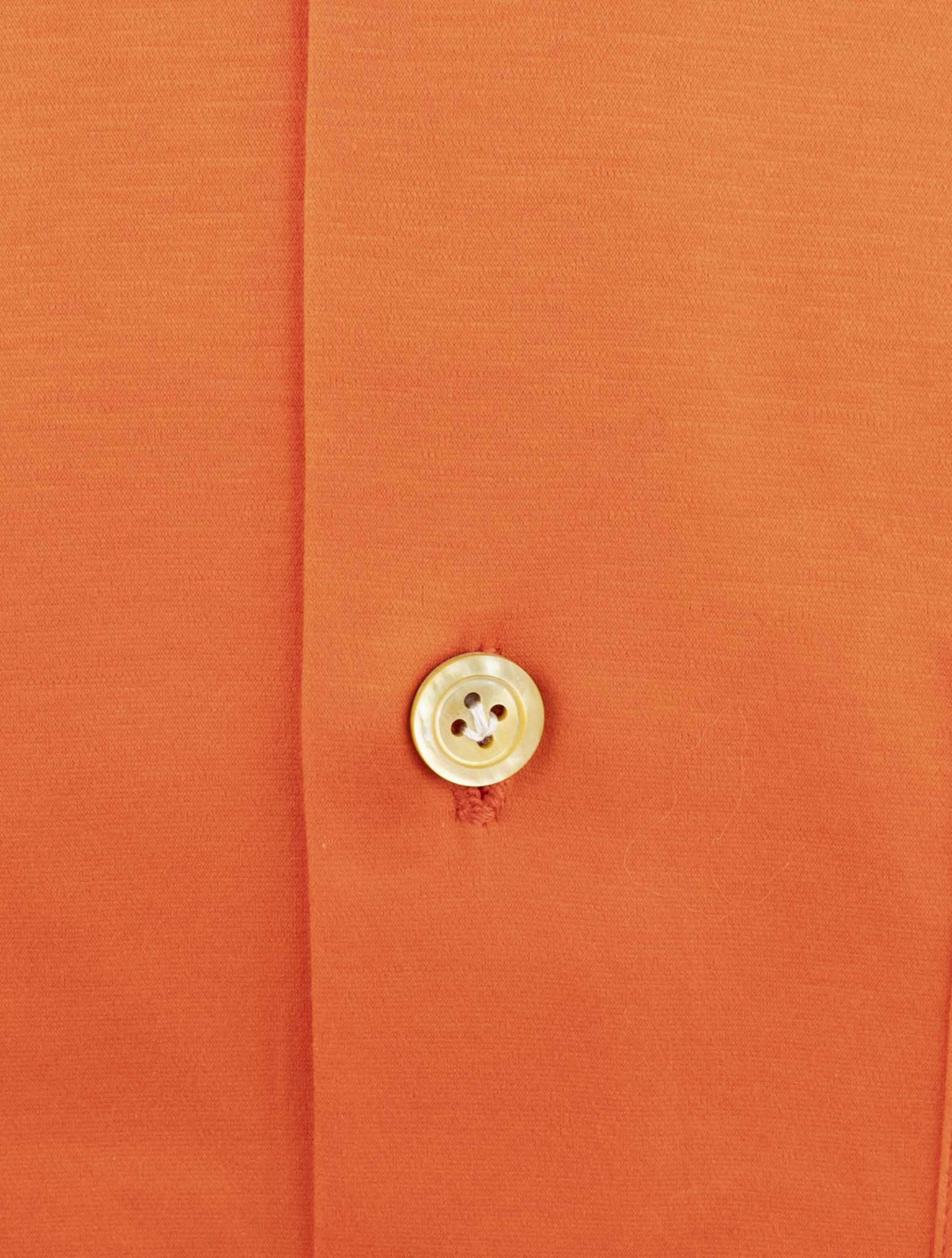 Kiton Orange Cotton Shirt
