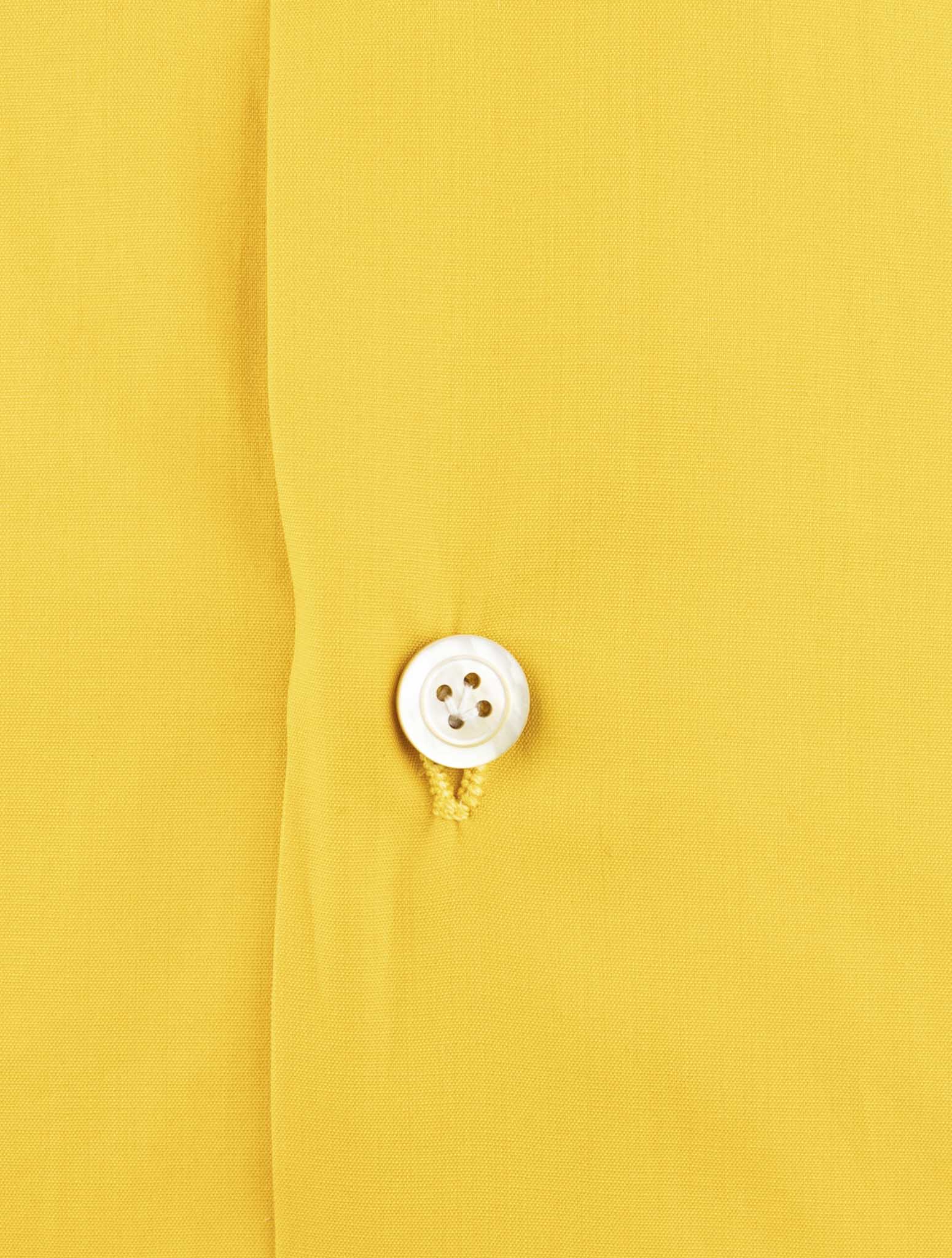 Kiton Yellow Cotton Shirt