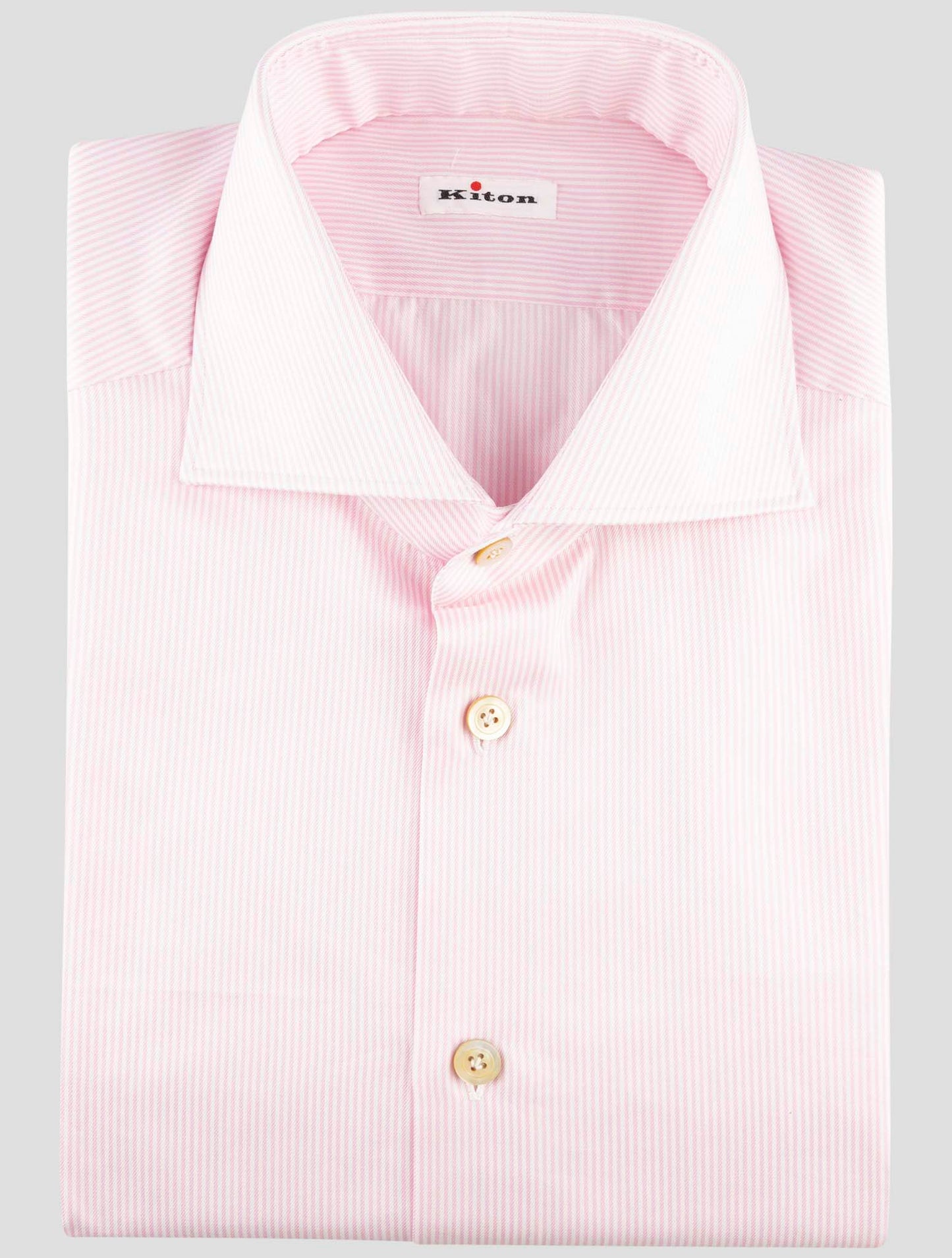 Kiton Pink Cotton Shirt