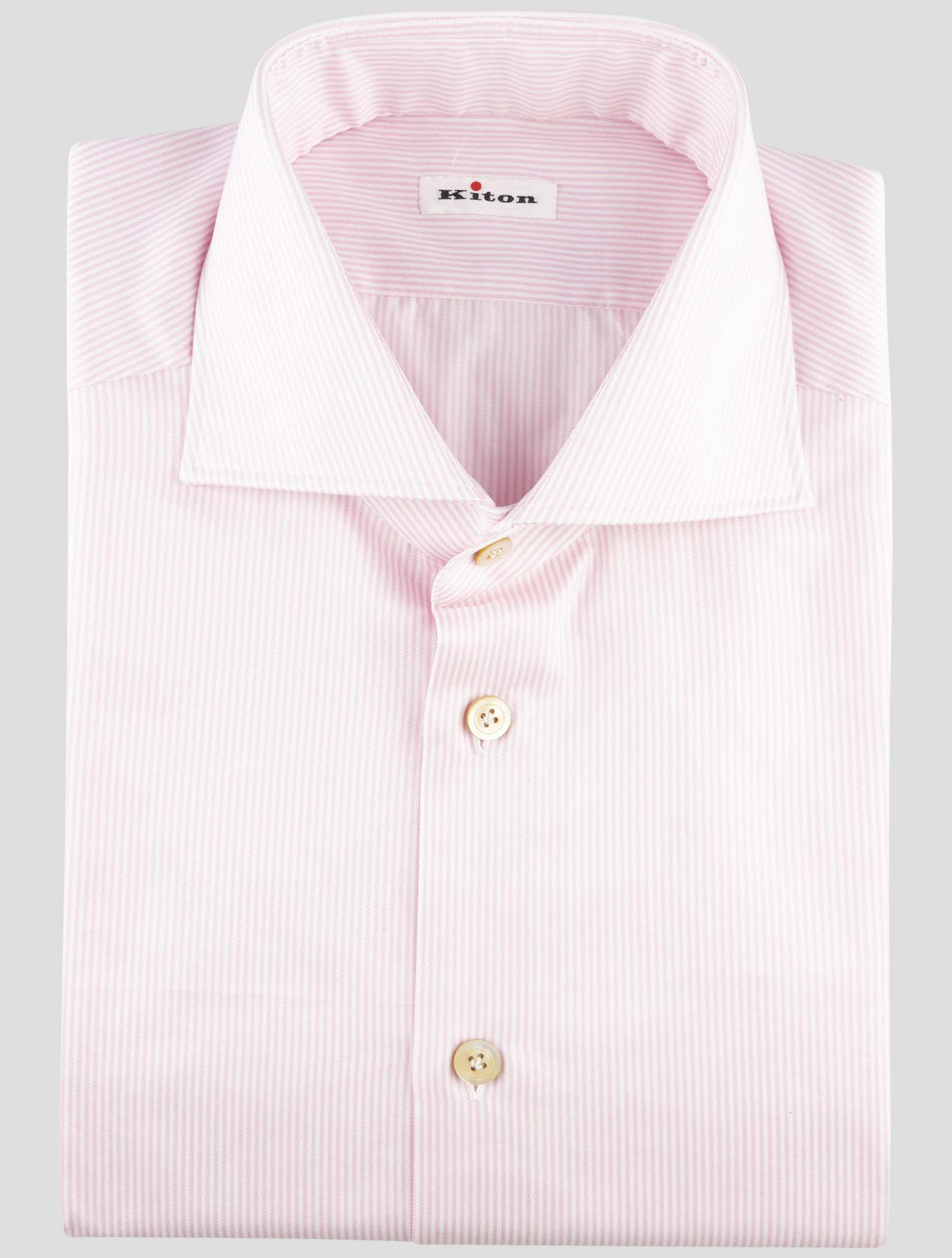 Kiton Pink Cotton Shirt