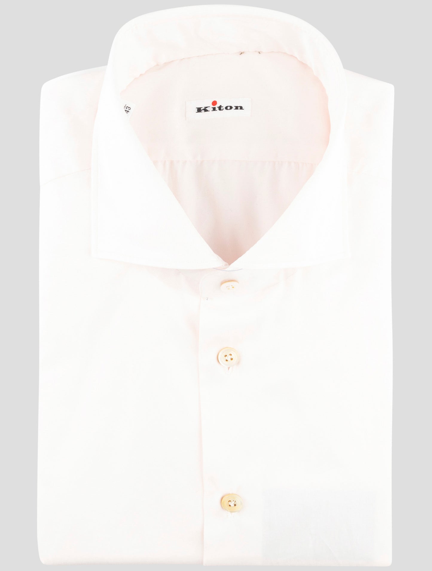 Kiton White Cotton Shirt