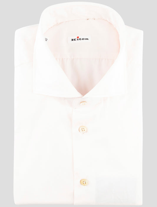 Kiton White Cotton Shirt