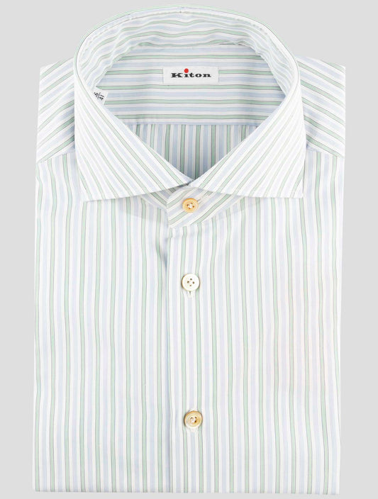 Kiton Multicolor Cotton Shirt