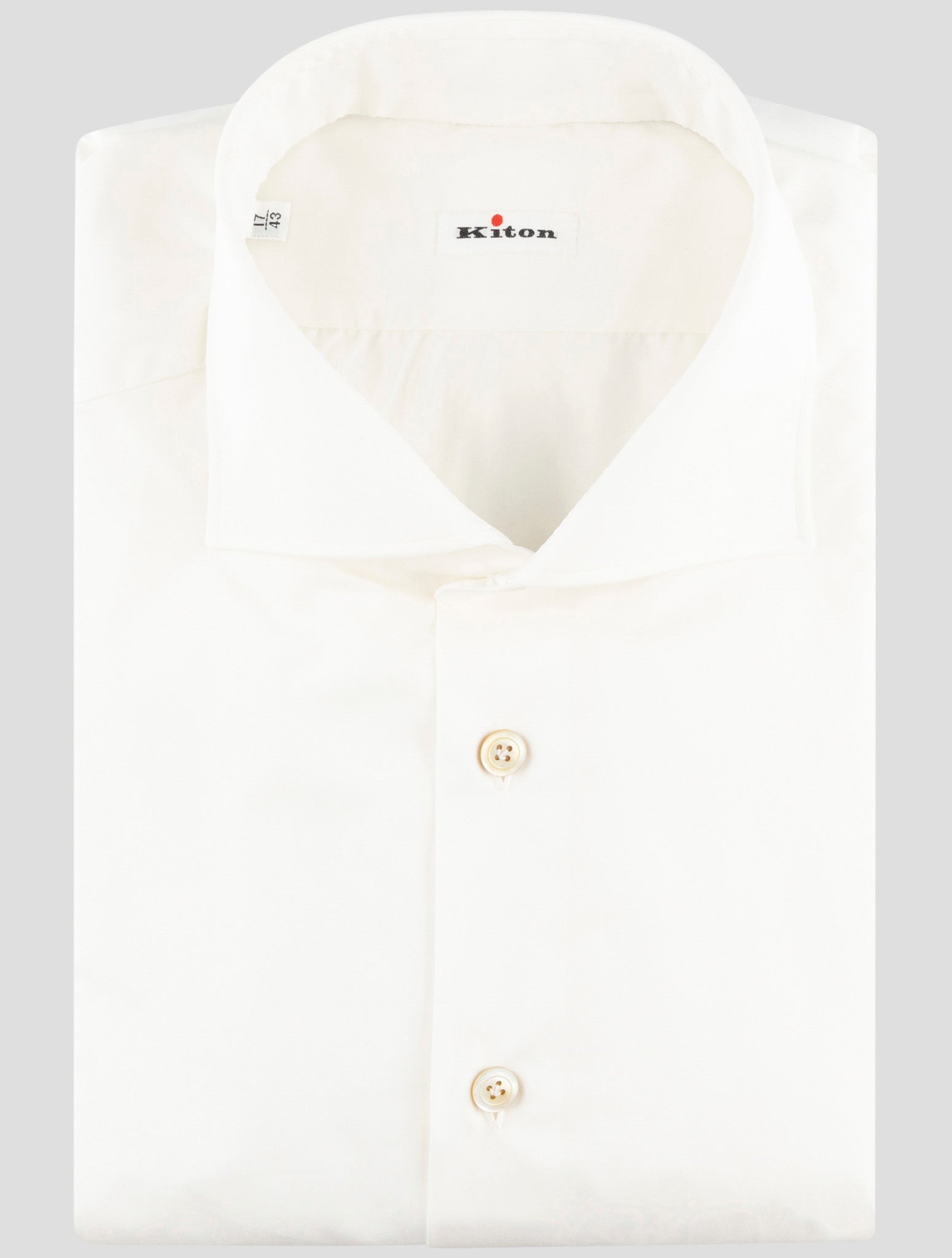 Kiton White Cotton Shirt