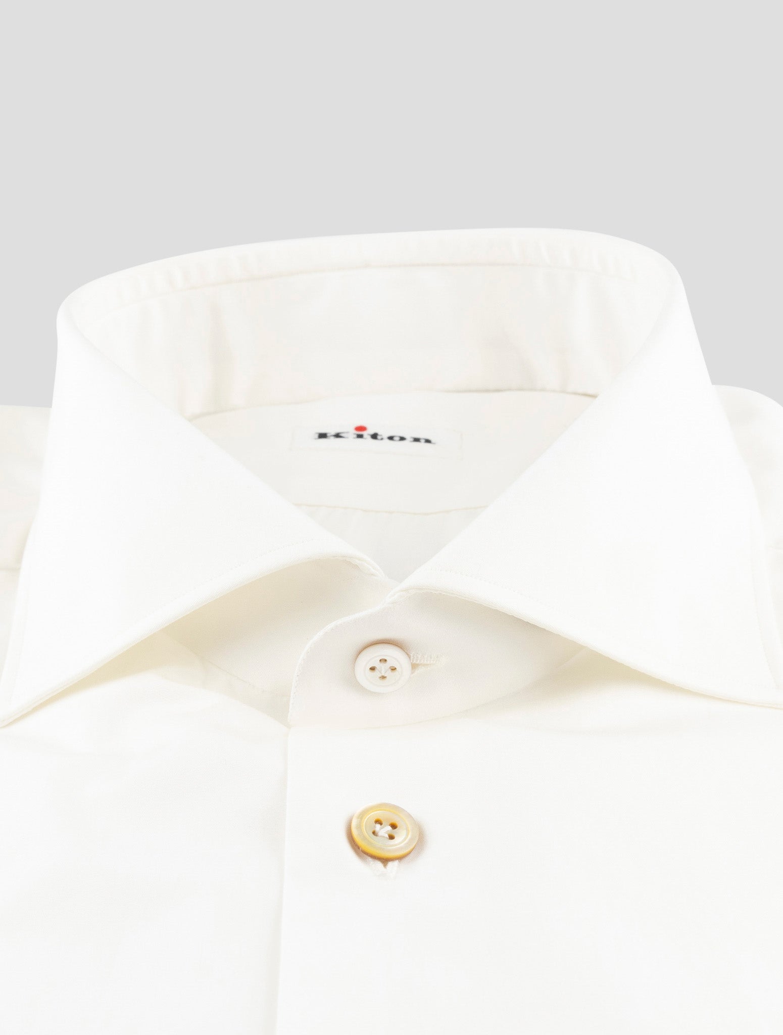Kiton White Cotton Shirt