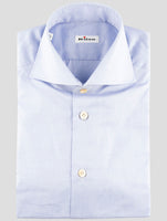 Kiton Blue Cotton Shirt