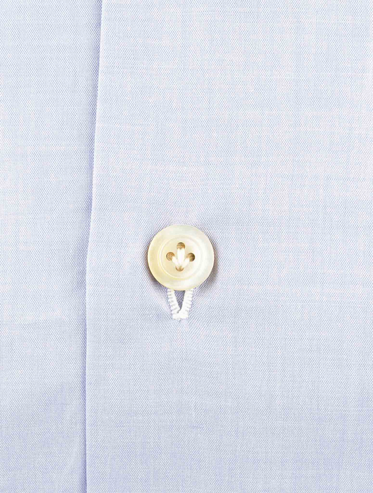 Kiton Blue Cotton Shirt