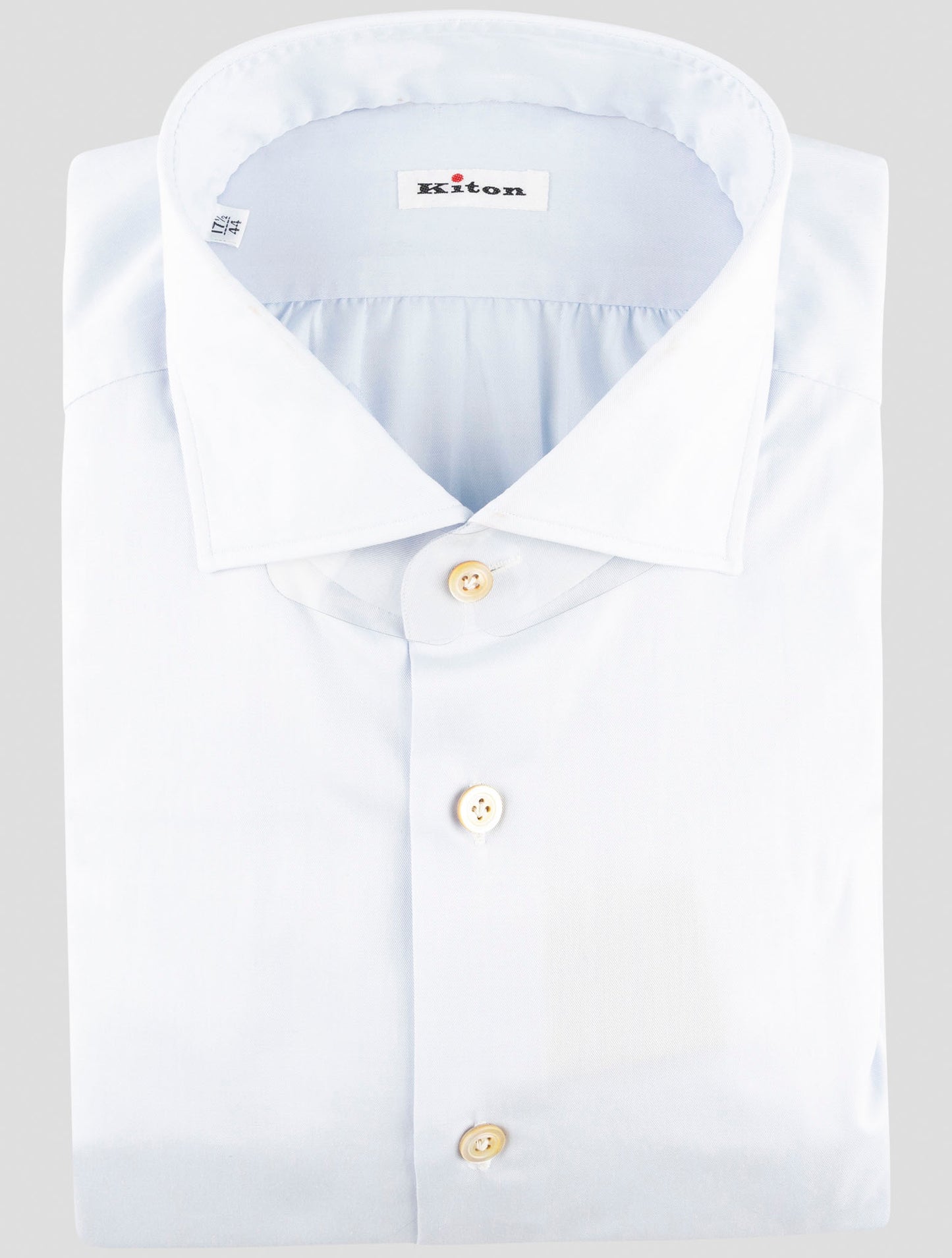 Kiton Light Blue Cotton Shirt