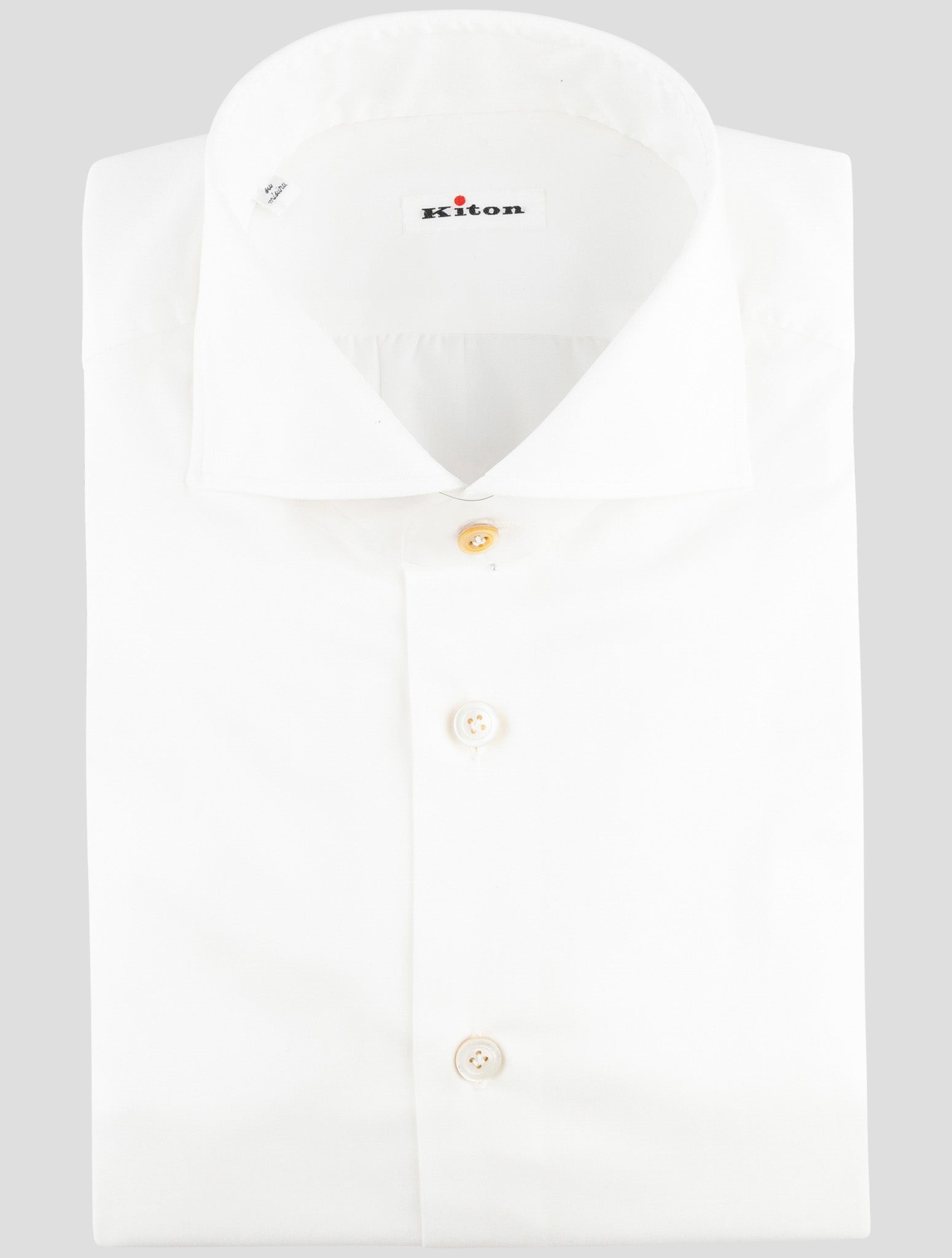 Kiton White Cotton Shirt