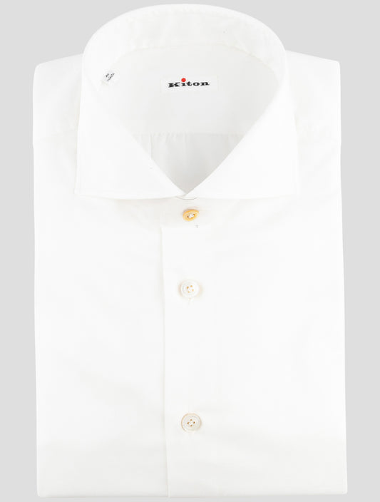 Kiton White Cotton Shirt