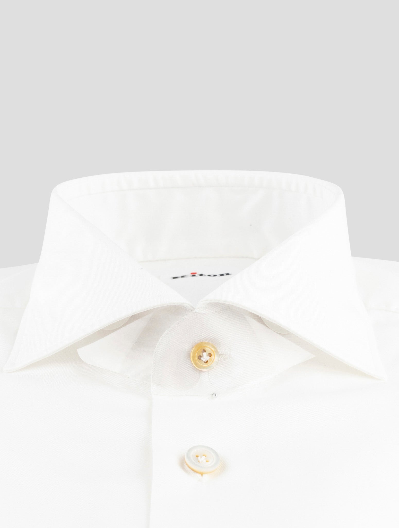 Kiton White Cotton Shirt