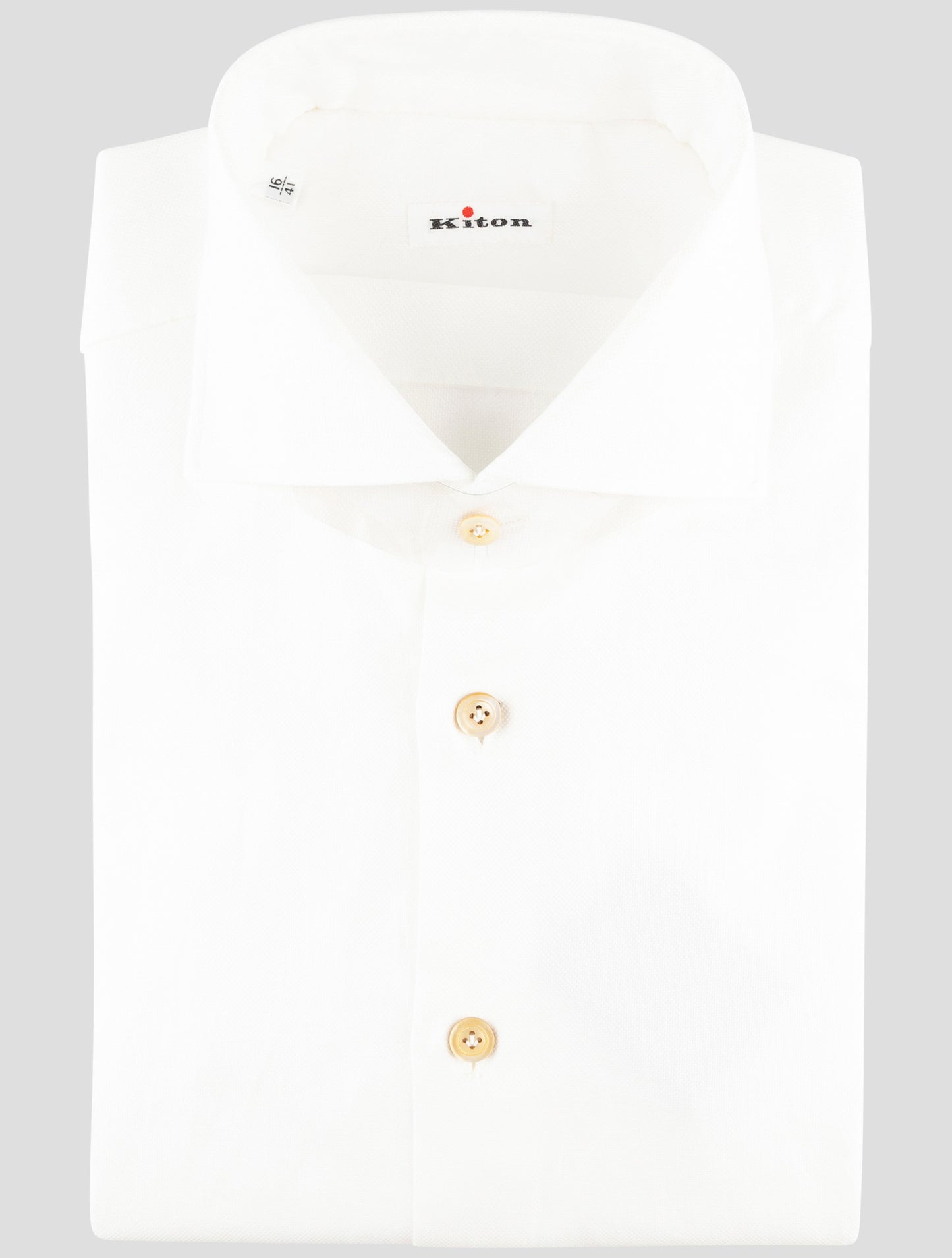 Kiton White Cotton Shirt