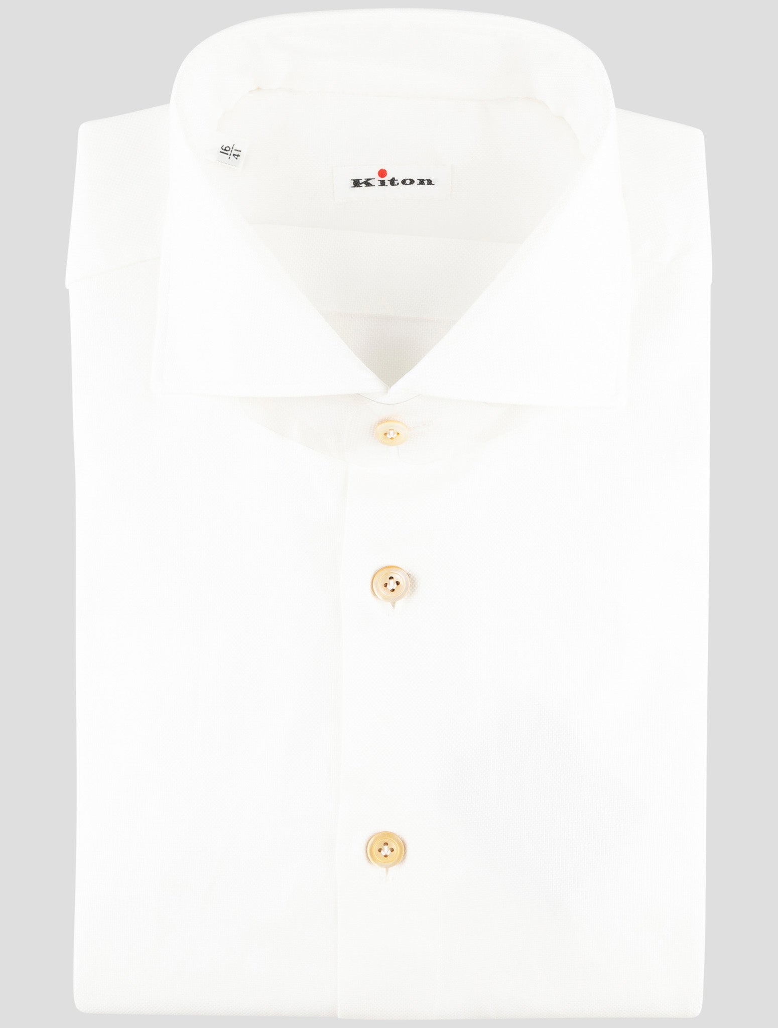 Kiton White Cotton Shirt