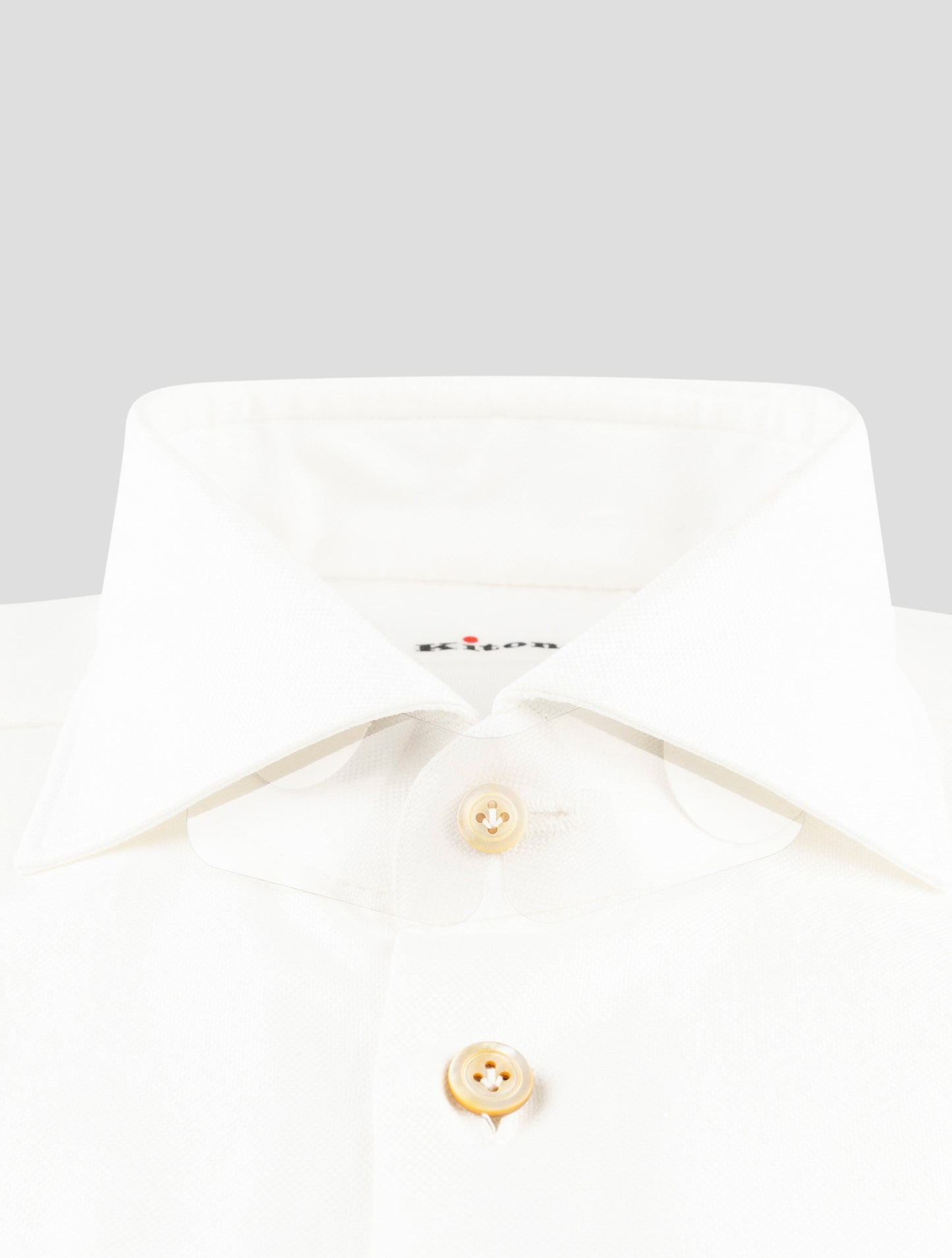 Kiton White Cotton Shirt