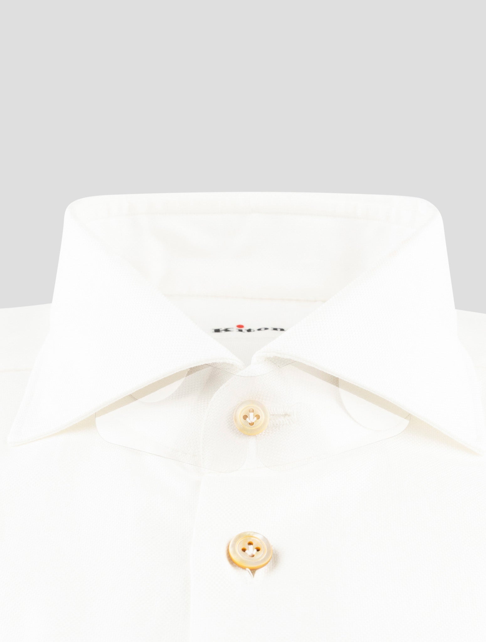 Kiton White Cotton Shirt