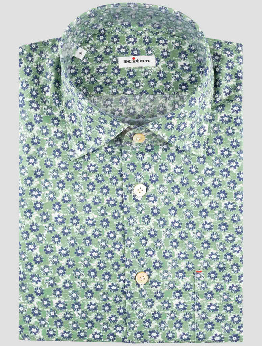 Kiton Multicolor Cotton Shirt