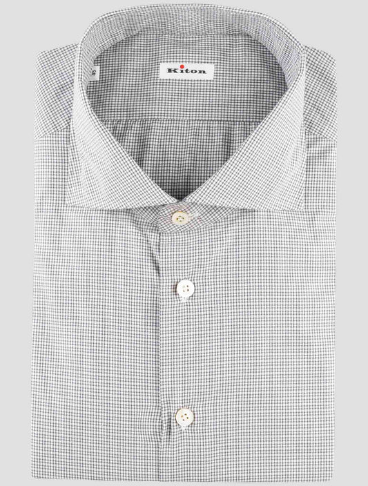 Kiton Gray Cotton Shirt