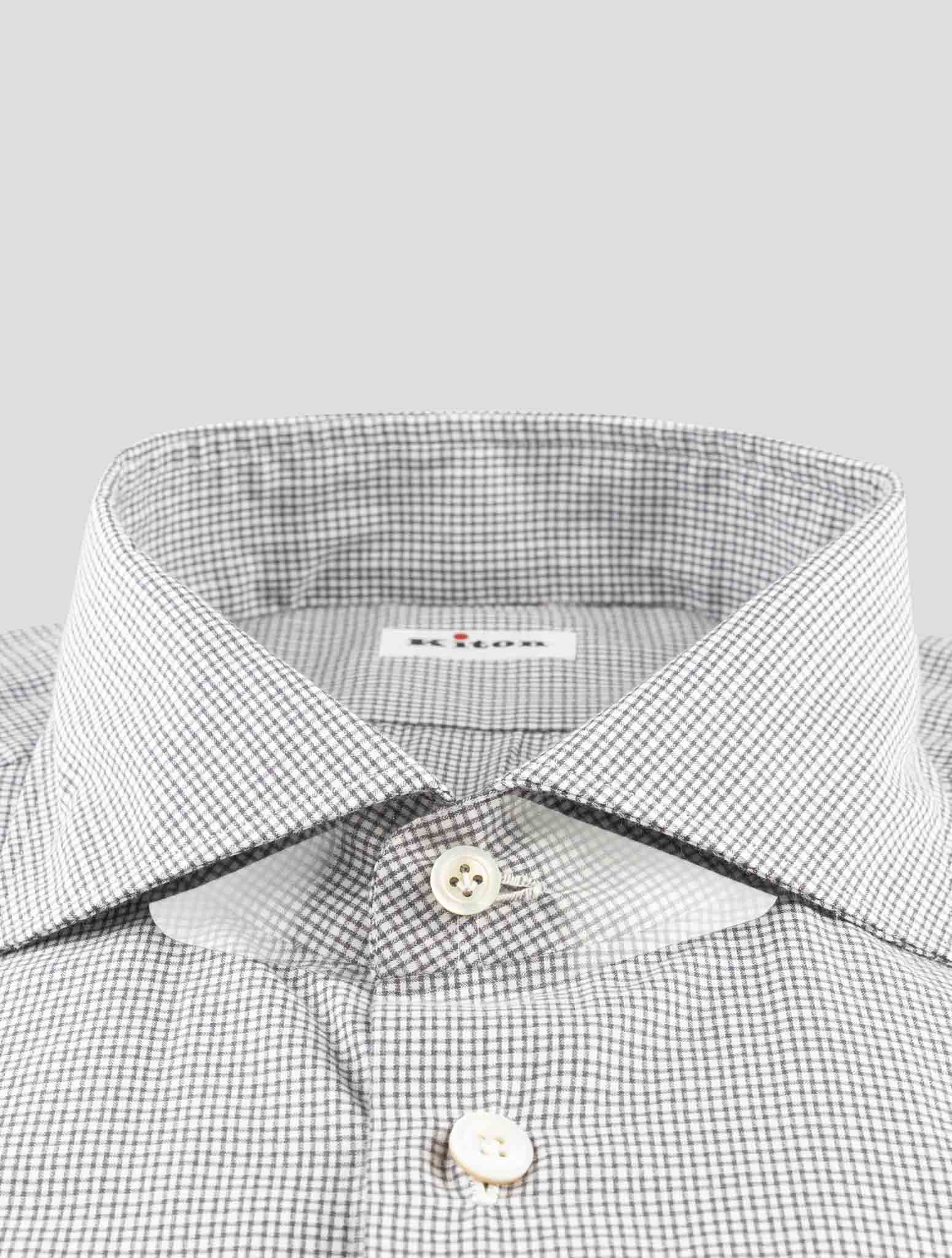 Kiton Gray Cotton Shirt