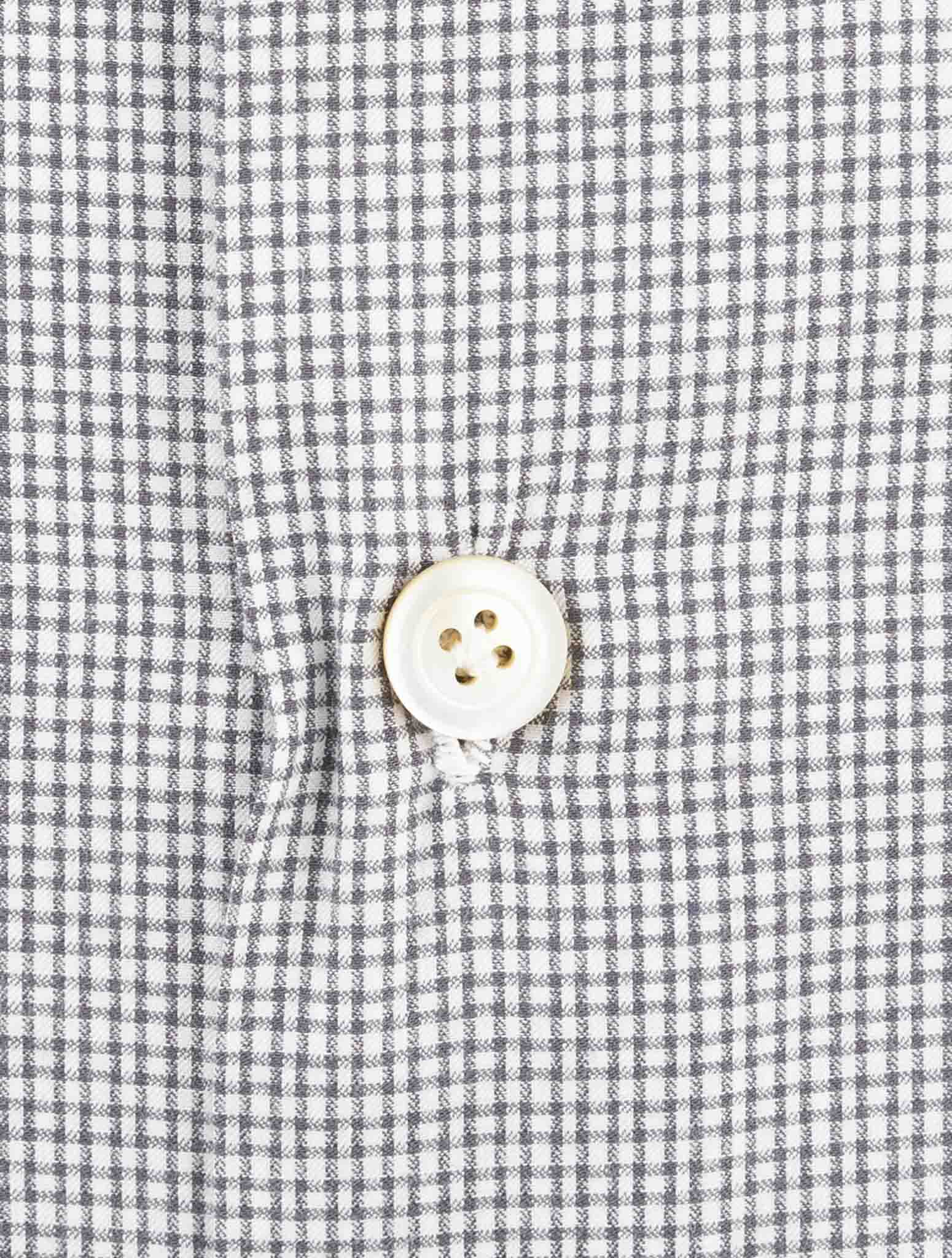 Kiton Gray Cotton Shirt