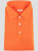 Kiton Orange Cotton Polo