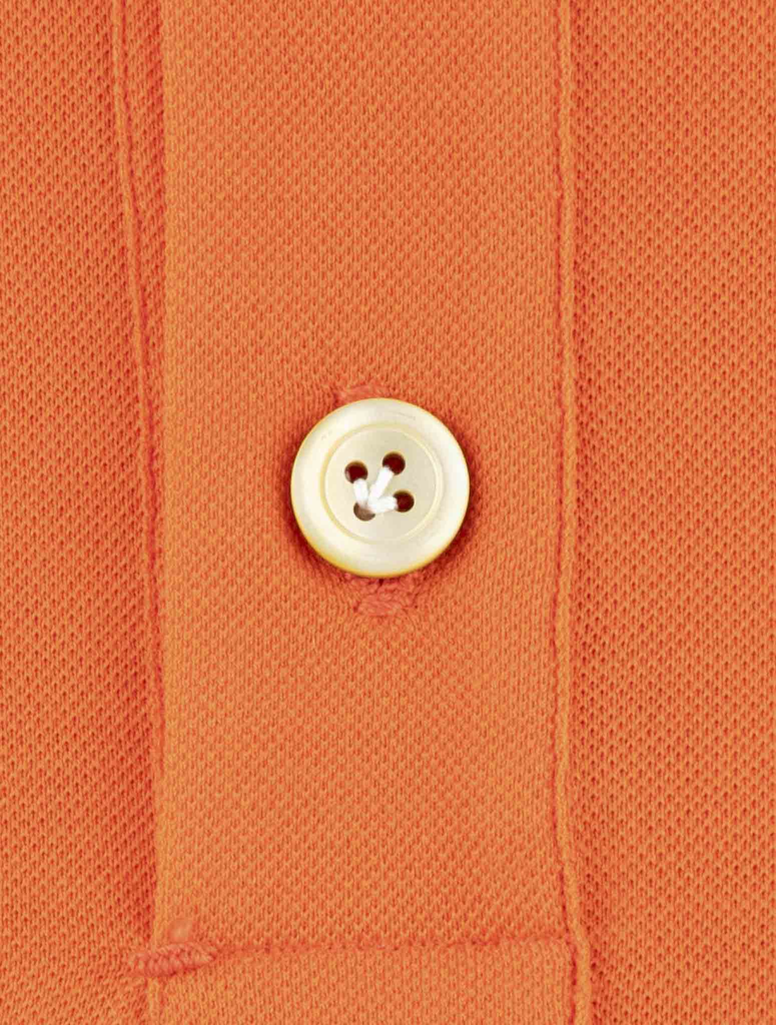 Kiton Orange Cotton Polo