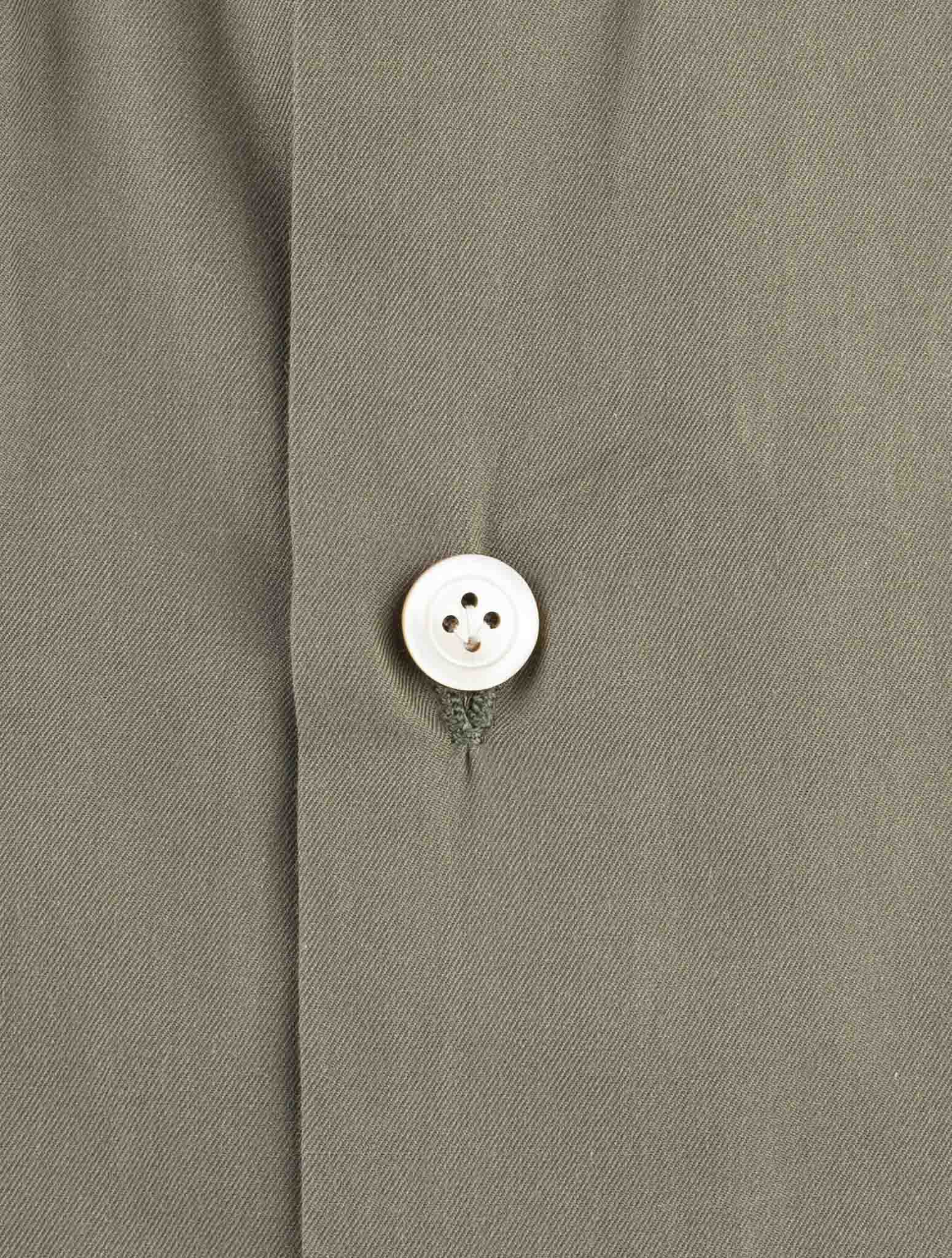 Kiton Green Cotton Shirt