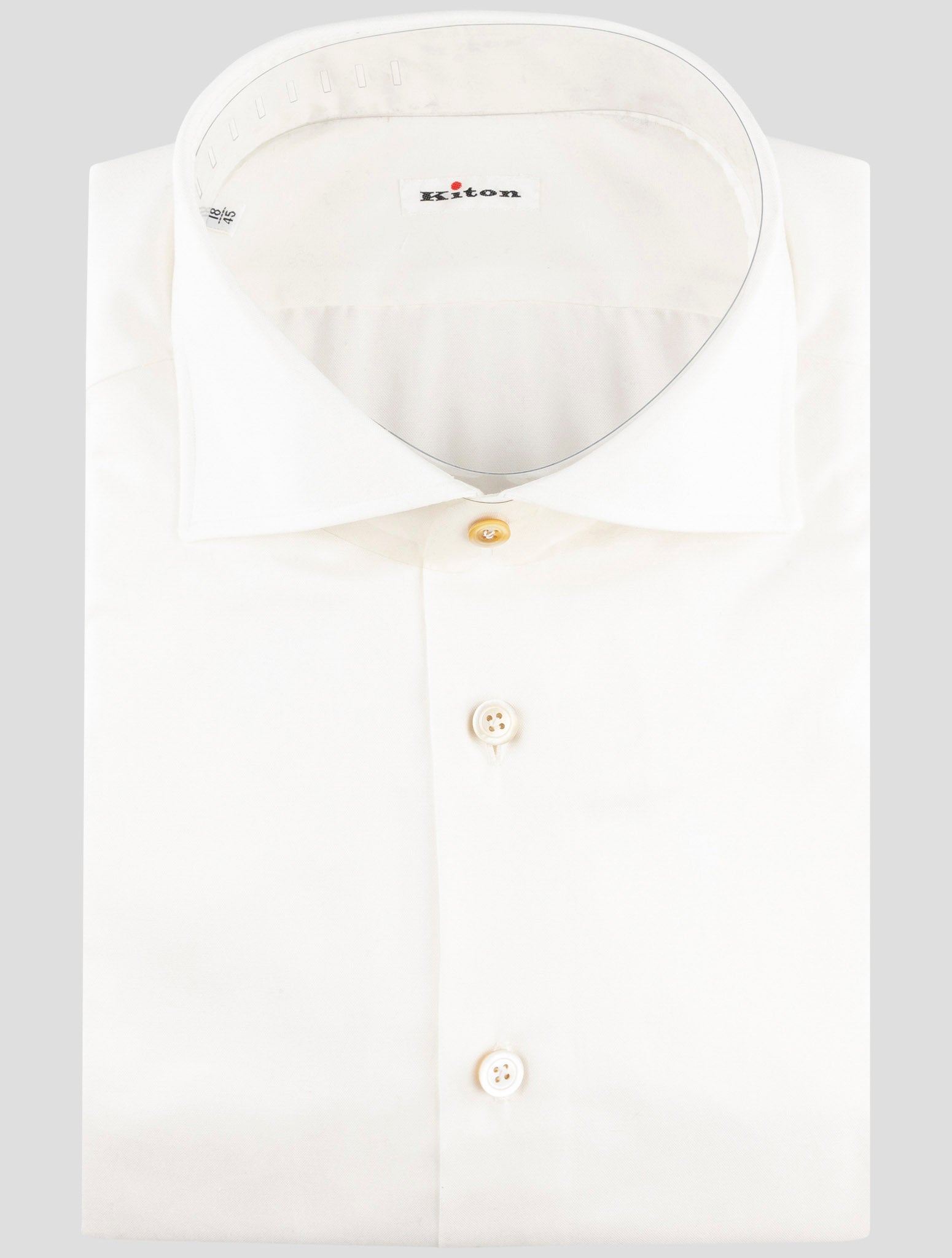 Kiton White Cotton Shirt