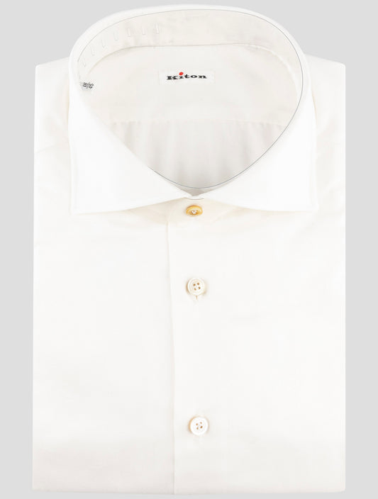 Kiton White Cotton Shirt